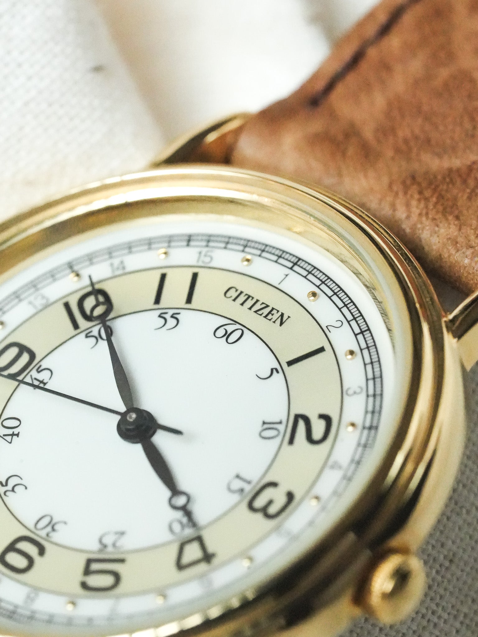 Citizen - Index double Plaqué or - NOS - 1988 - Atelier Victor - Vintage Shop