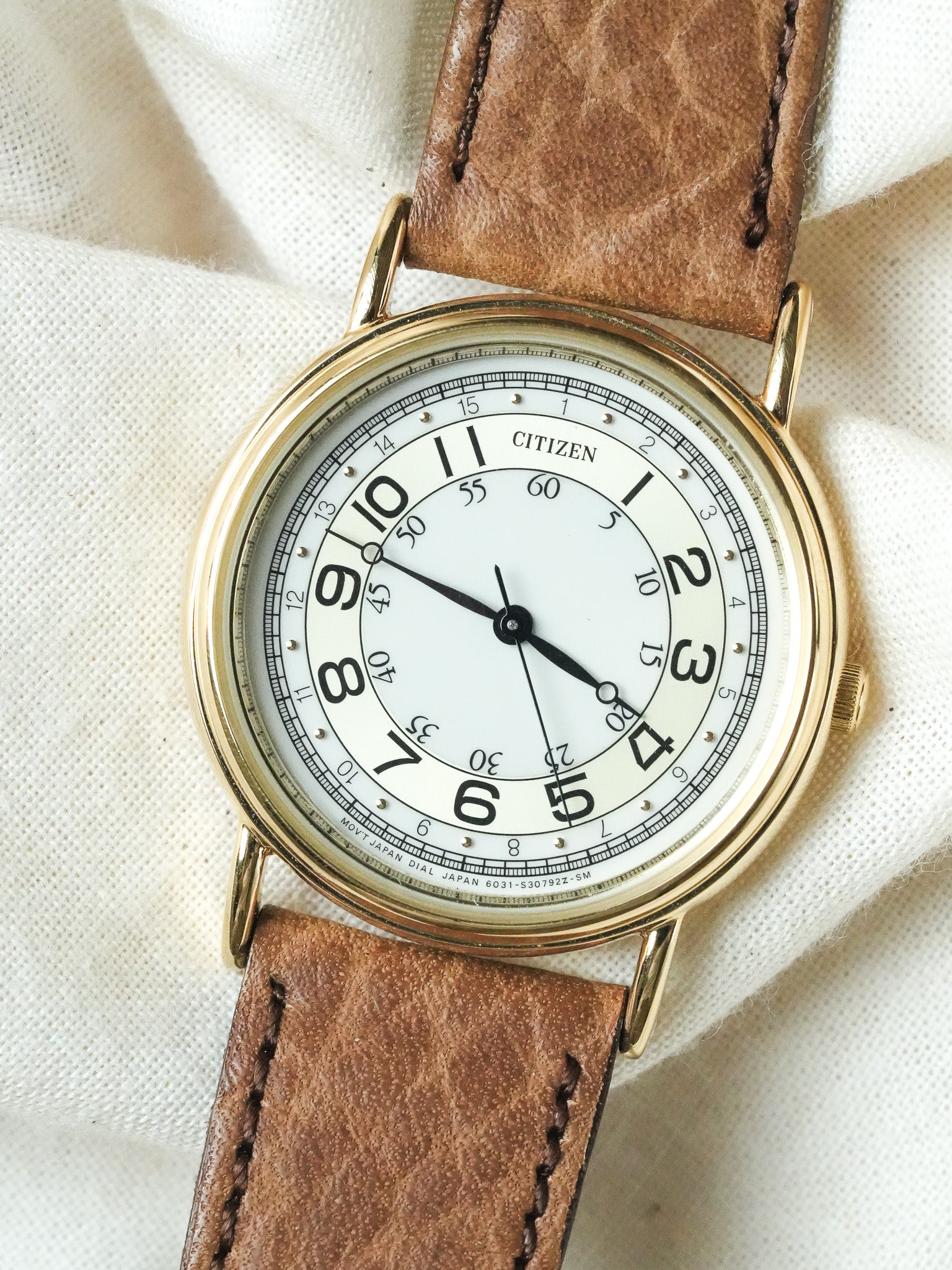 Citizen - Index double Plaqué or - NOS - 1988 - Atelier Victor - Vintage Shop