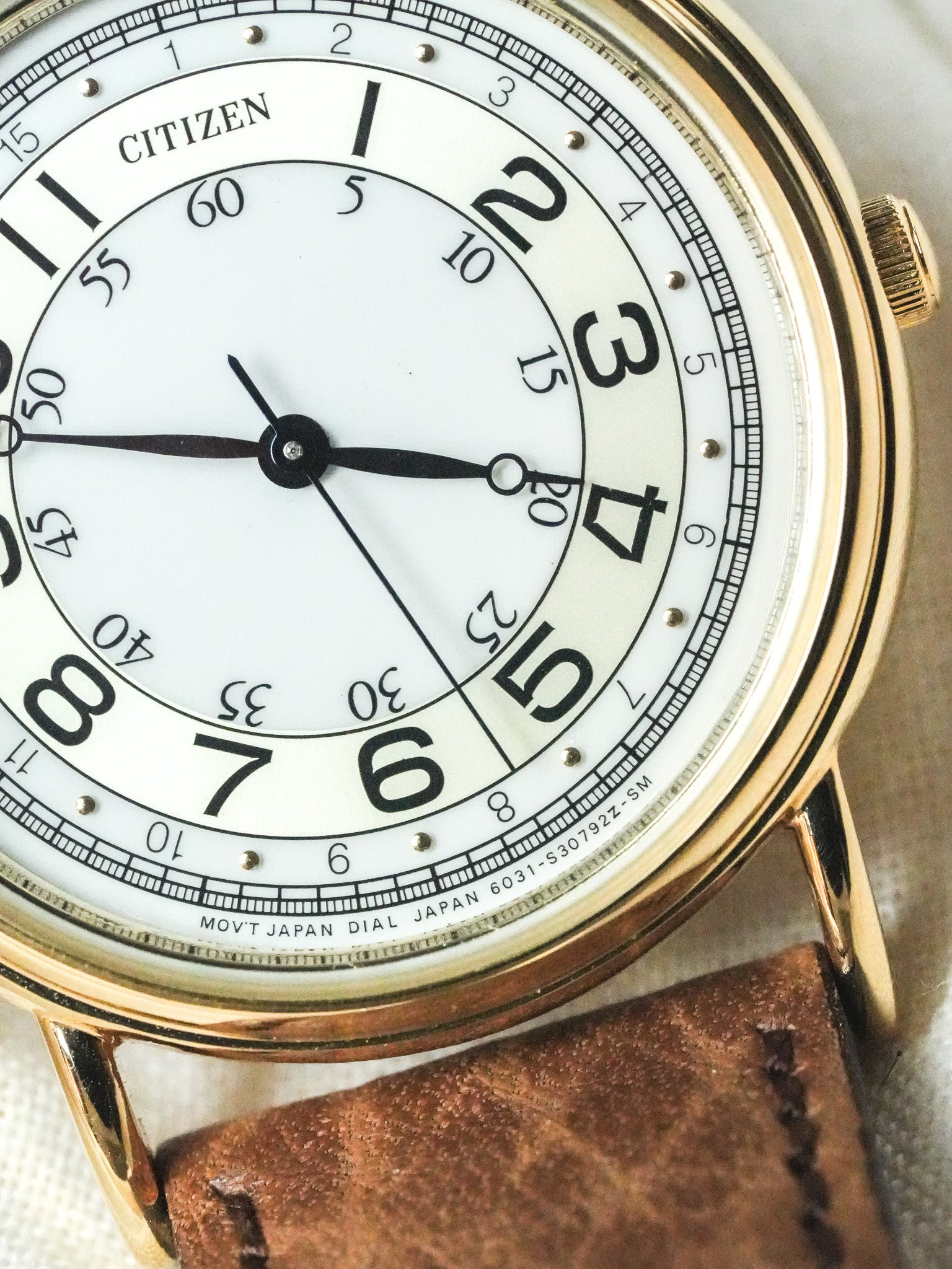 Citizen - Index double Plaqué or - NOS - 1988 - Atelier Victor - Vintage Shop