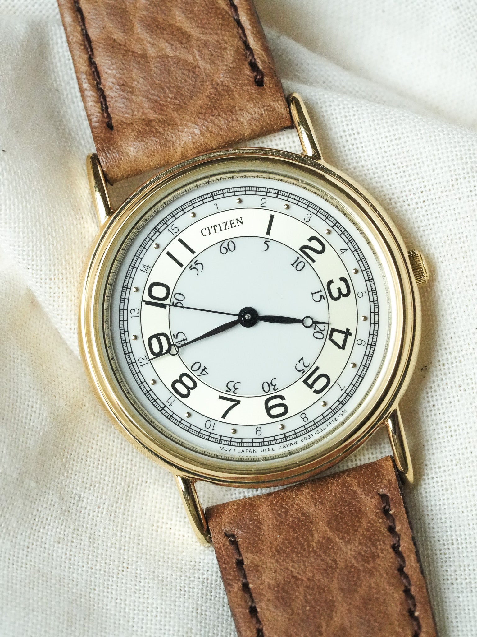 Citizen - Index double Plaqué or - NOS - 1988 - Atelier Victor - Vintage Shop