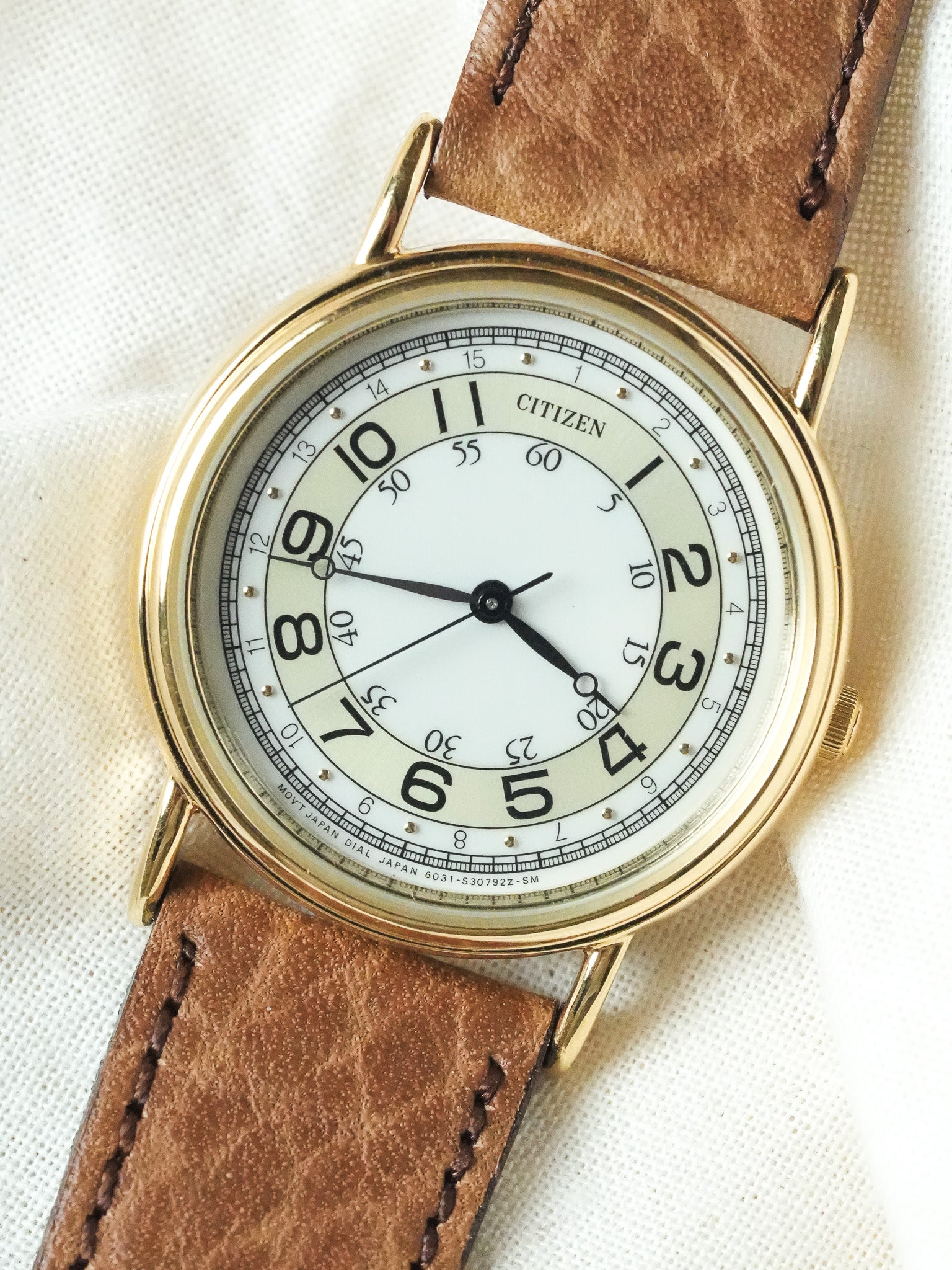Citizen - Index double Plaqué or - NOS - 1988 - Atelier Victor - Vintage Shop