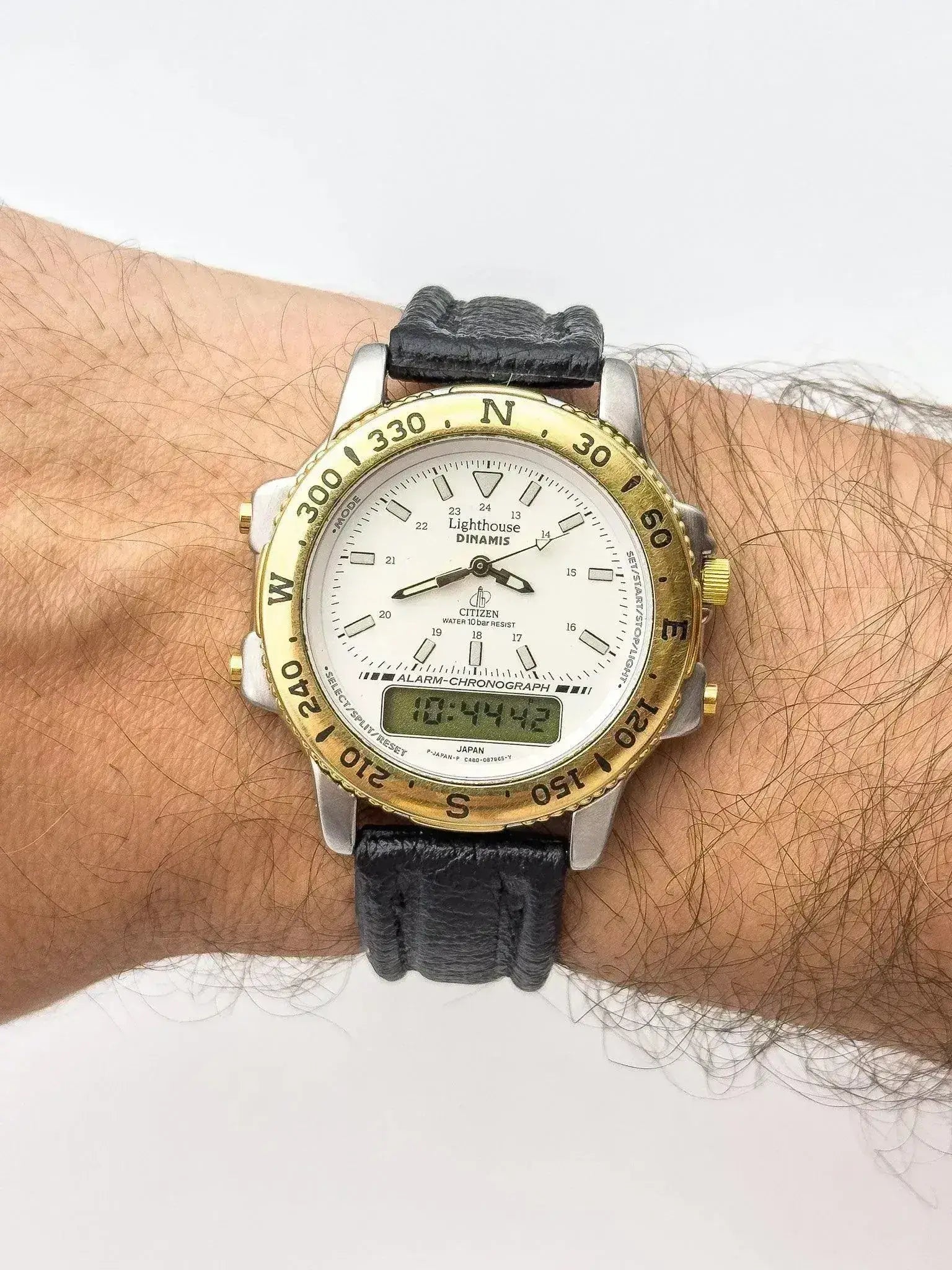 Citizen - Lighthouse Multifonctions Acier Or - 1980s - Atelier Victor