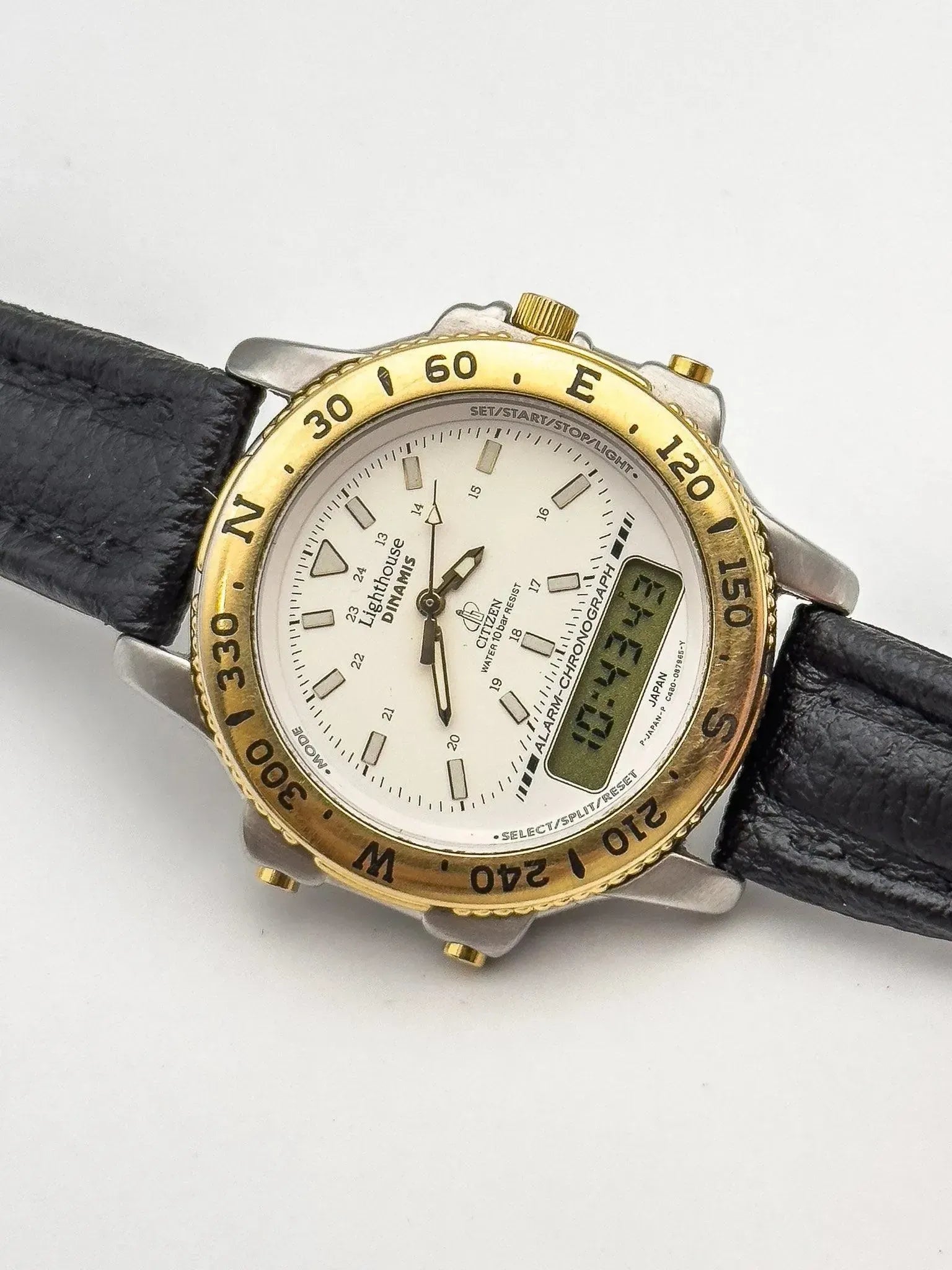 Citizen - Lighthouse Multifonctions Acier Or - 1980s - Atelier Victor