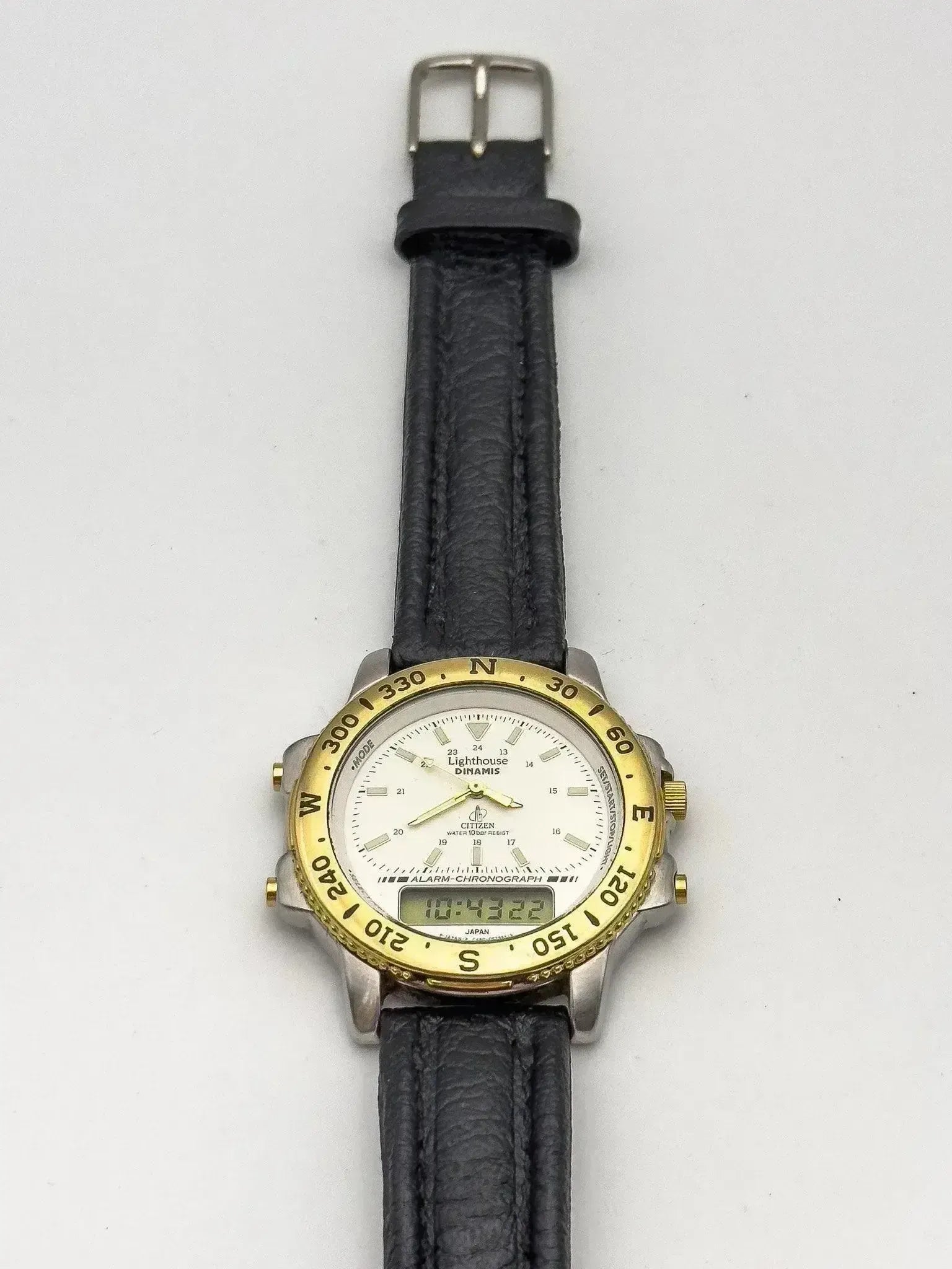 Citizen - Lighthouse Multifonctions Acier Or - 1980s - Atelier Victor