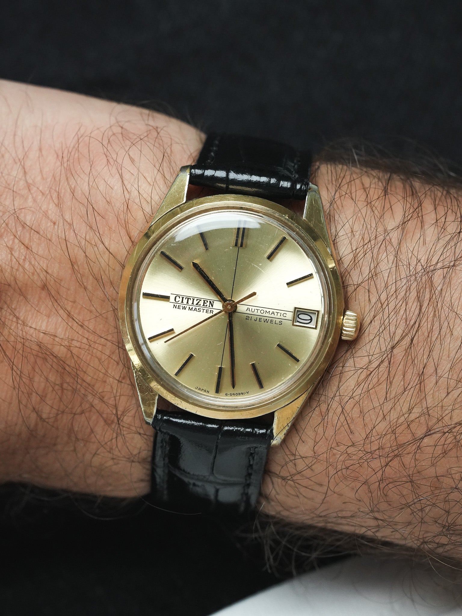 Citizen - New Master Plaqué Or Automatique Date - 1960s