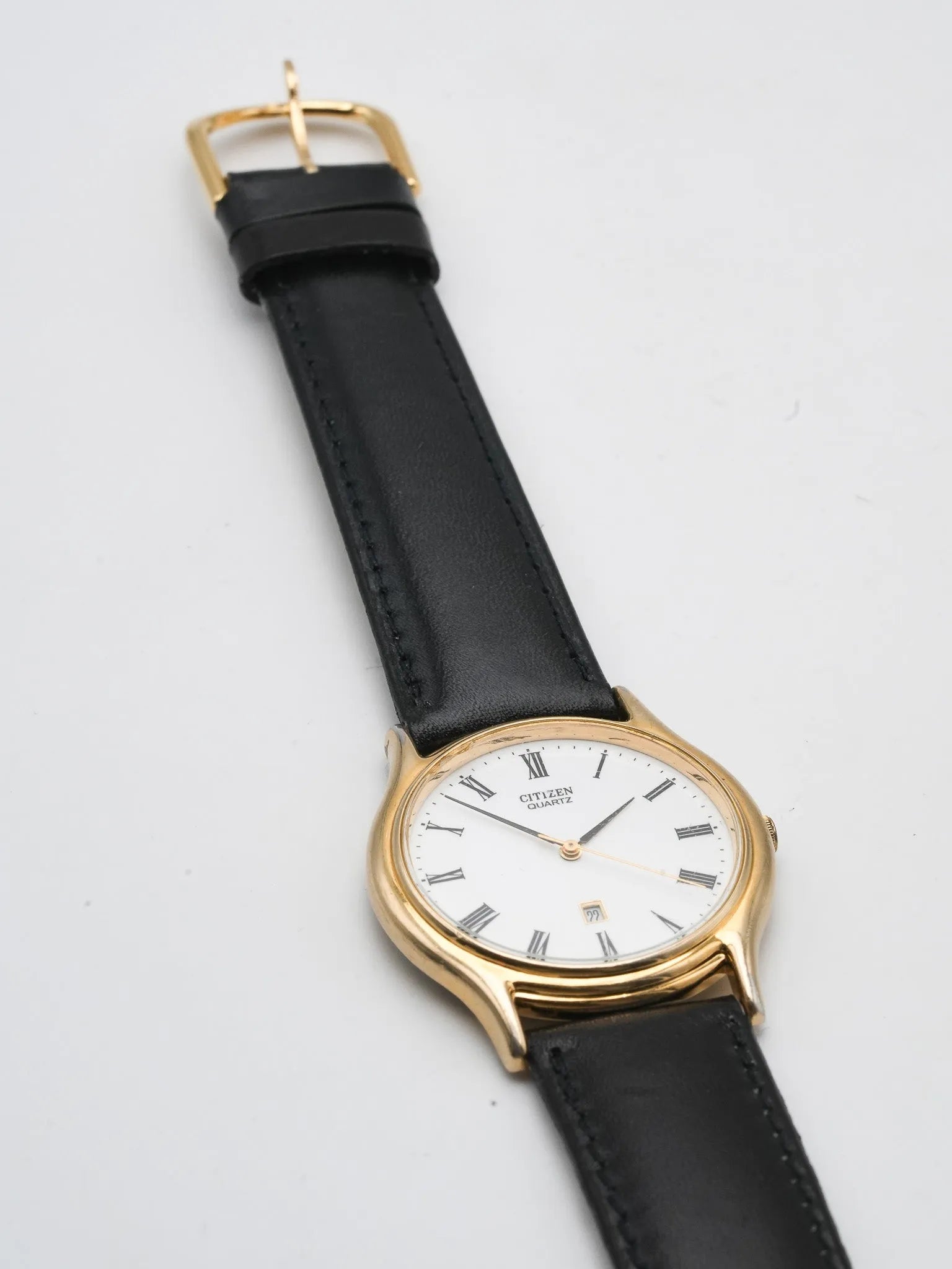 Citizen - Plaqué Or Romain Date 6h - 1990s - Atelier Victor - Vintage Shop
