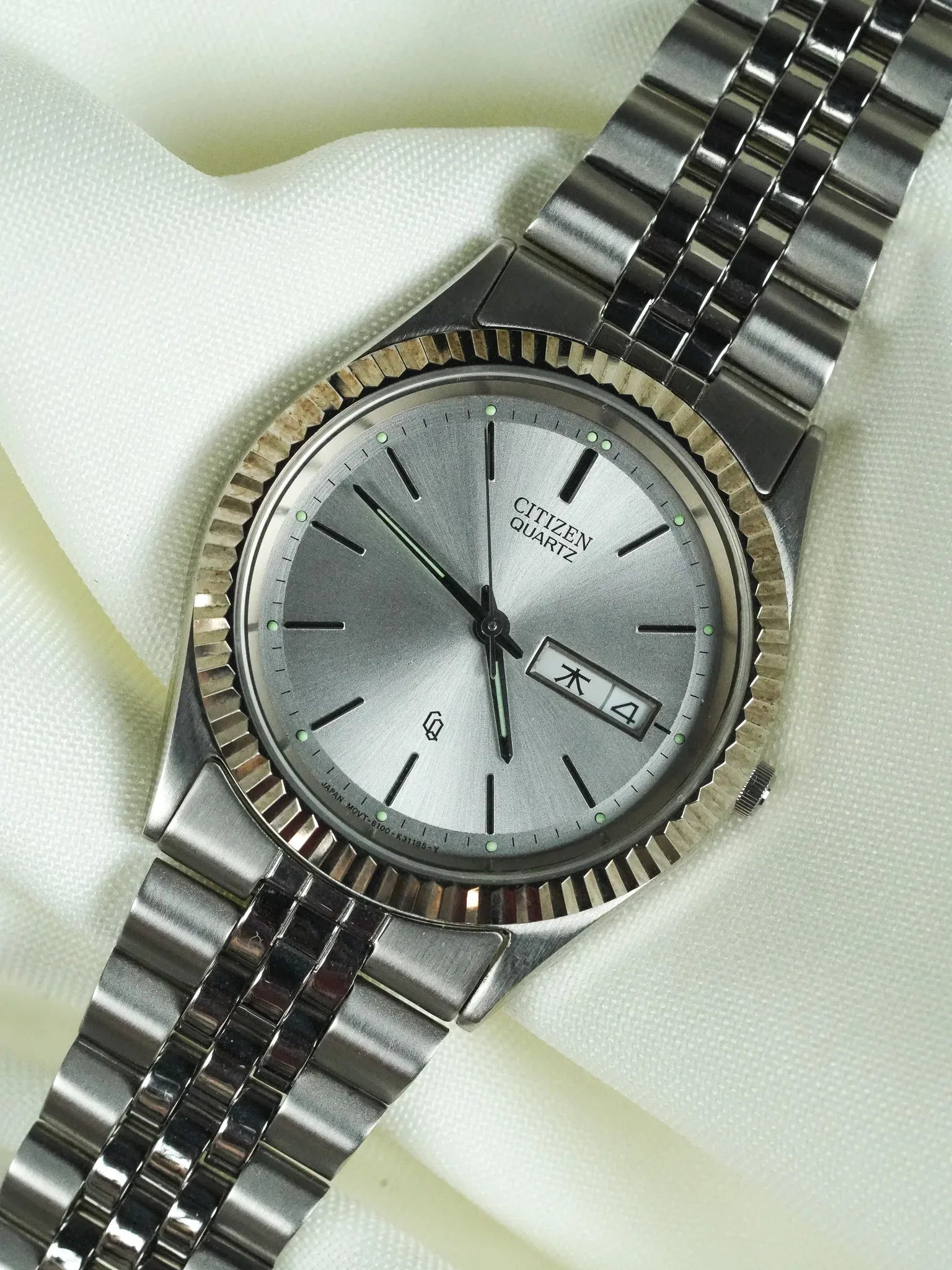 Citizen - President Daydate Kanji Acier - 1990s - Atelier Victor - Vintage Shop