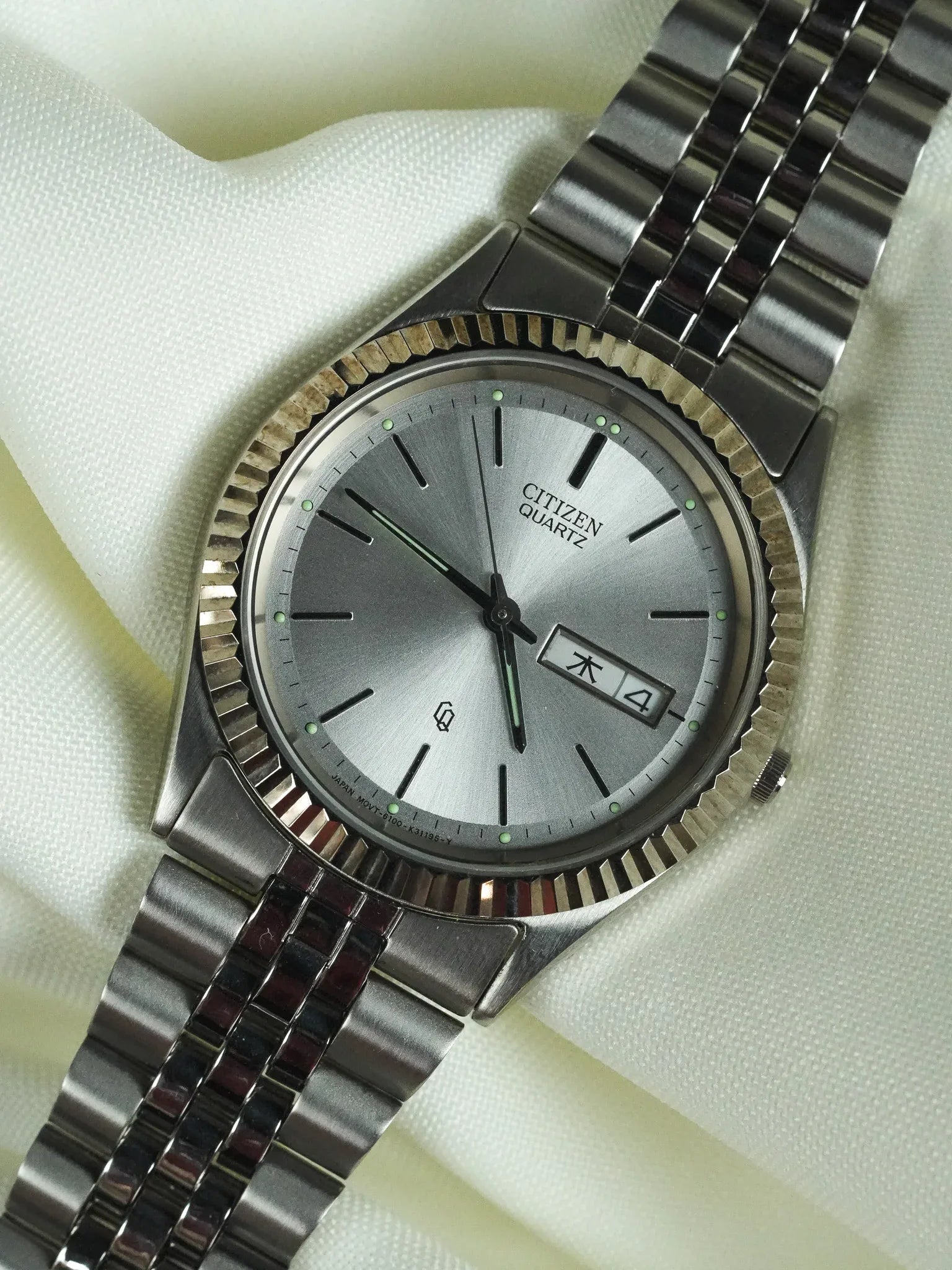 Citizen - President Daydate Kanji Acier - 1990s - Atelier Victor - Vintage Shop