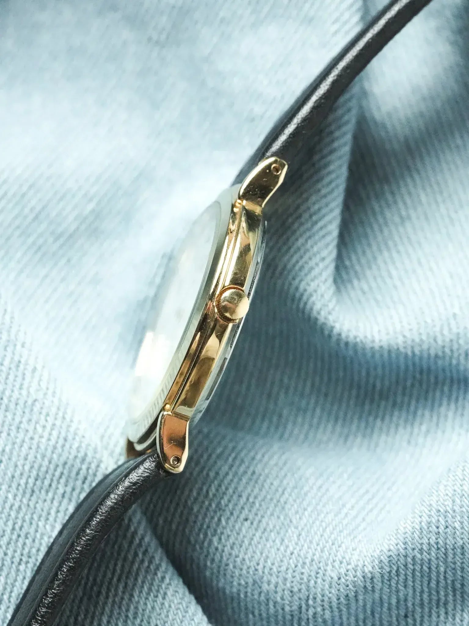 Citizen - Ronde Or cadran blanc date 3H - 1992 - Atelier Victor