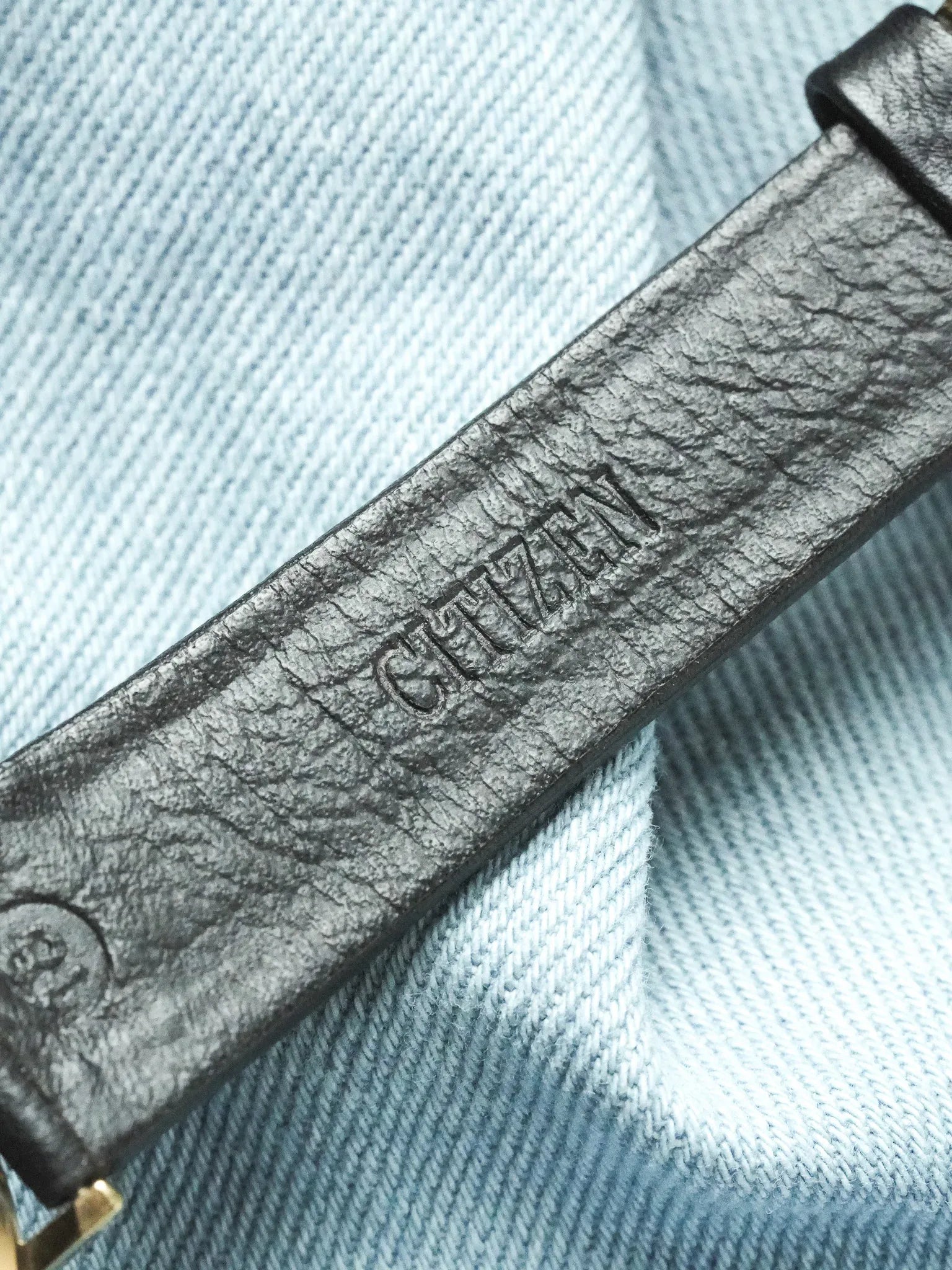 Citizen - Ronde Or cadran blanc date 3H - 1992 - Atelier Victor