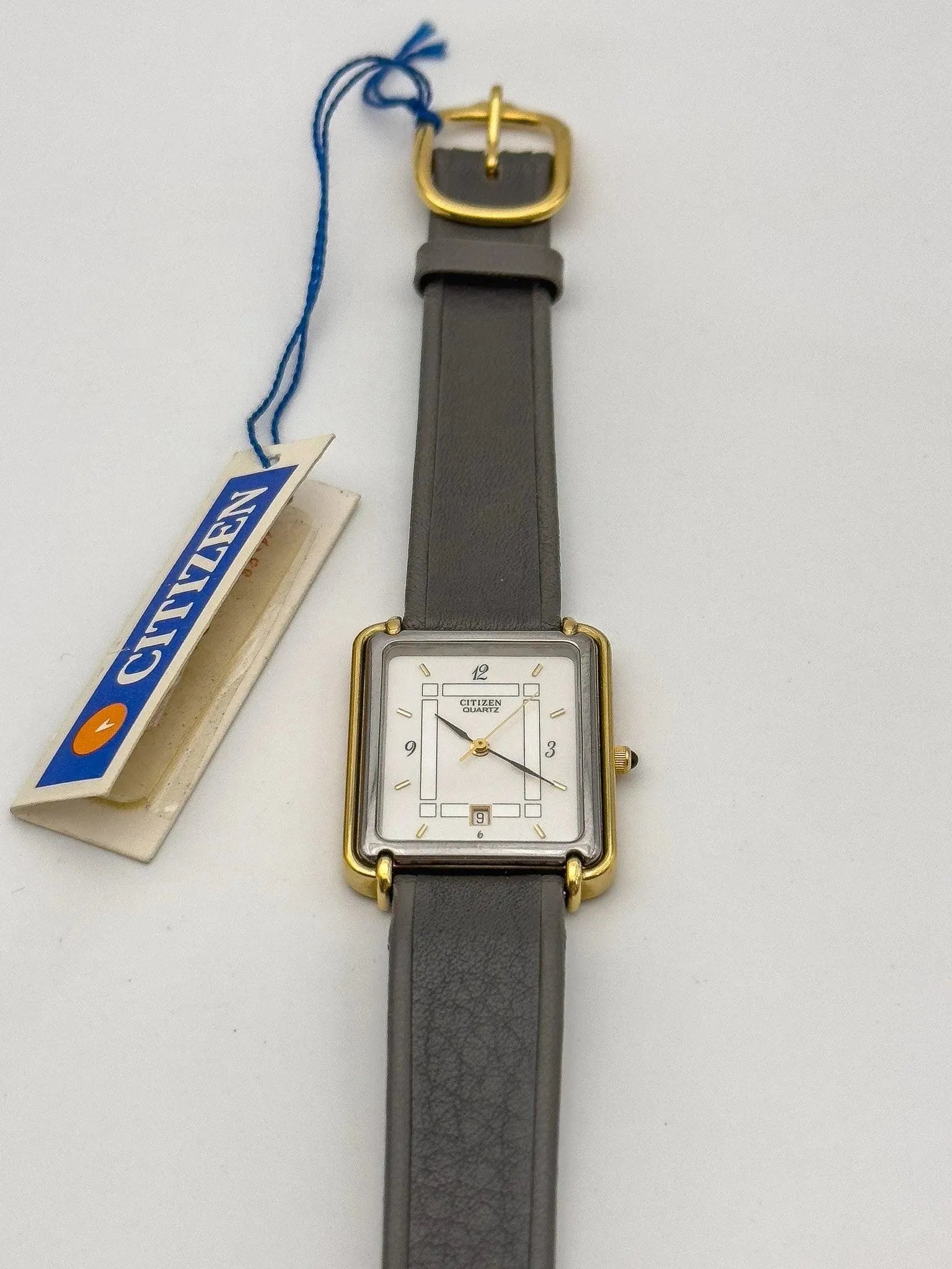 Citizen - Tank PVD Black Gold - Box - 1990's - Atelier Victor Paris - Vintage Watch Shop Dubai