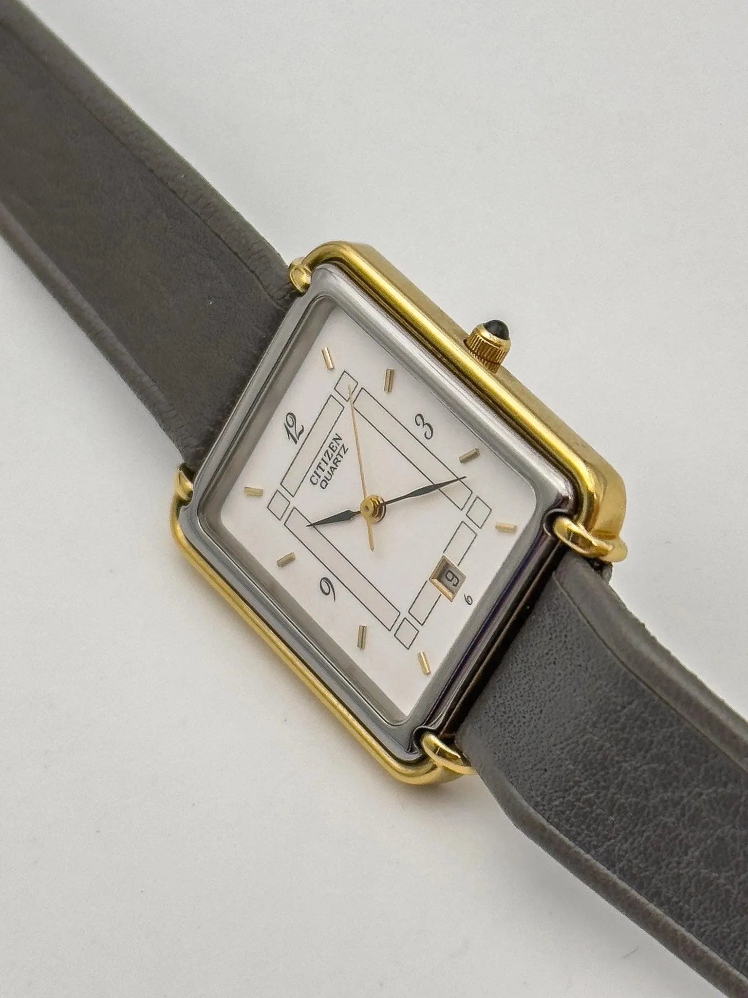 Citizen - Tank PVD Black Gold - Box - 1990's - Atelier Victor Paris - Vintage Watch Shop Dubai