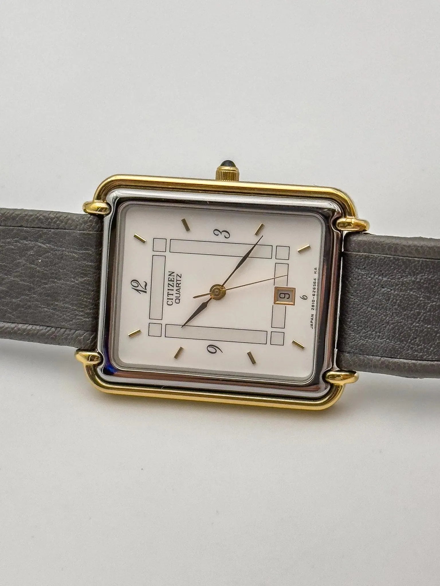 Citizen - Tank PVD Black Gold - Box - 1990's - Atelier Victor Paris - Vintage Watch Shop Dubai