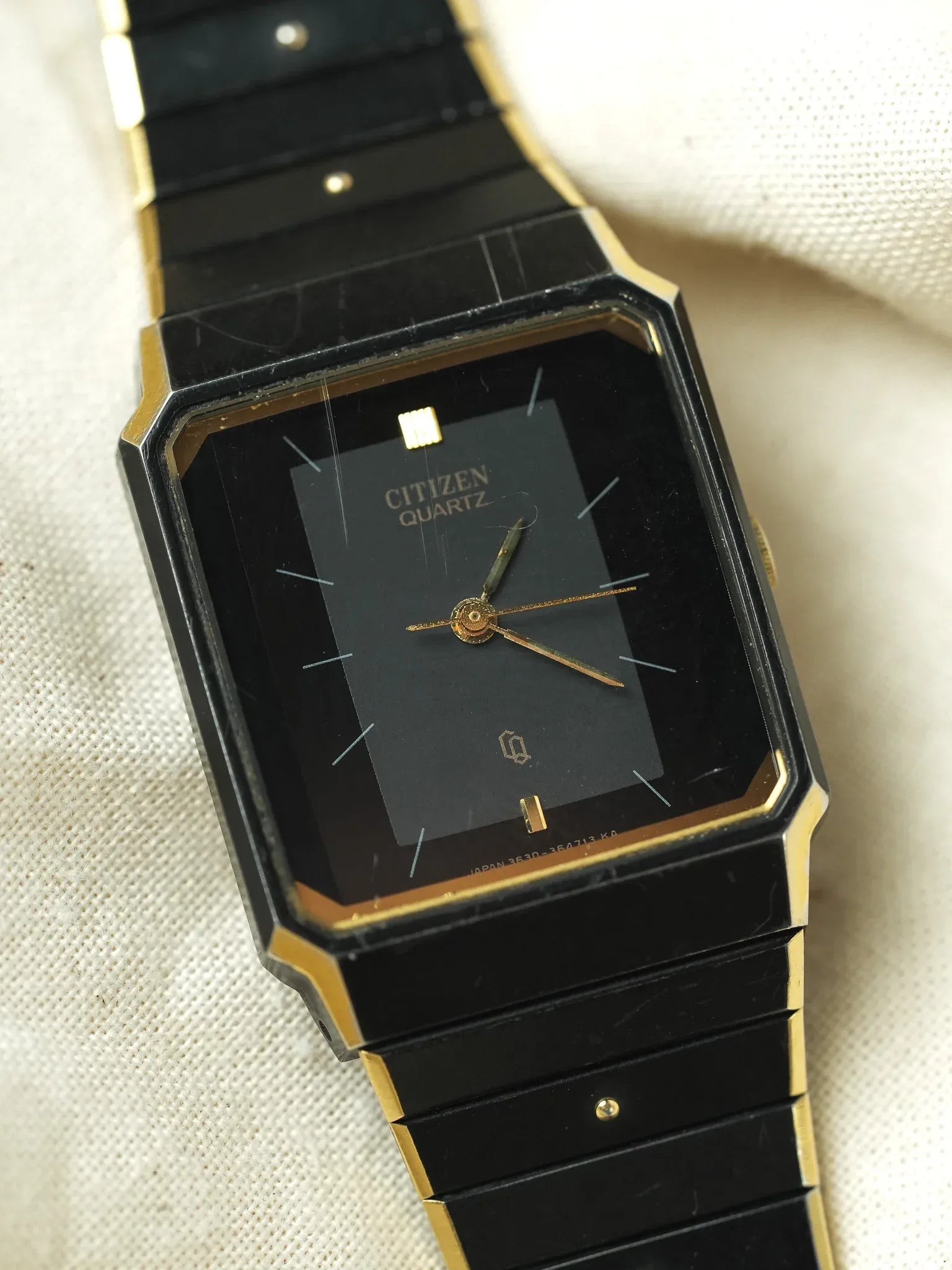 Citizen - Tank PVD noir OR - 1985 - Atelier Victor