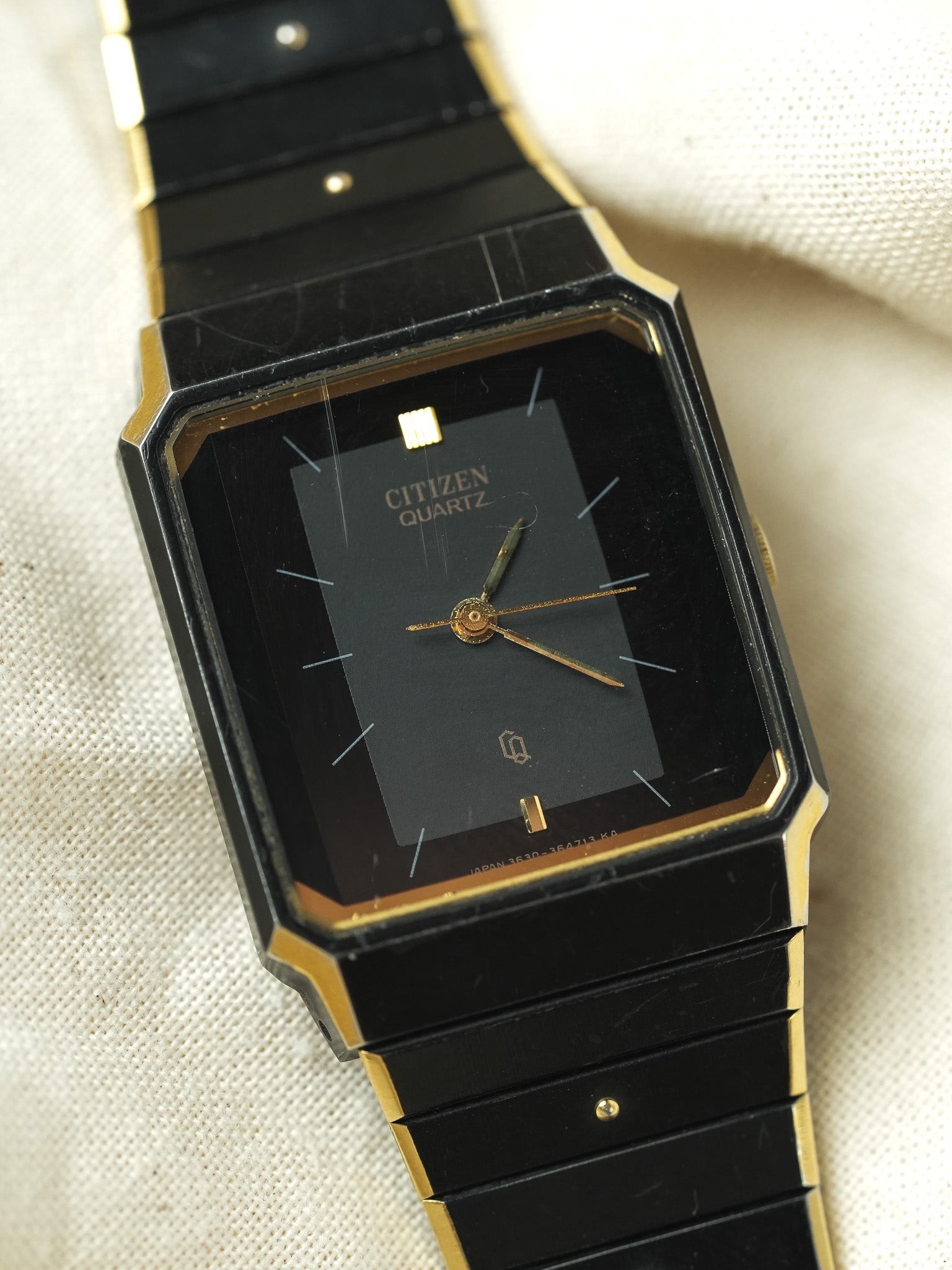 Citizen - Tank PVD noir OR - 1985 - Atelier Victor - Vintage Shop