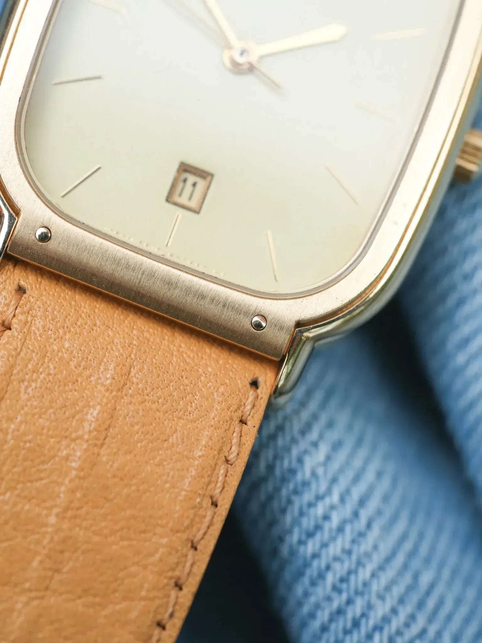 Citizen - Tonneau Citron Or Date 6h - NOS - 1985 - Atelier Victor