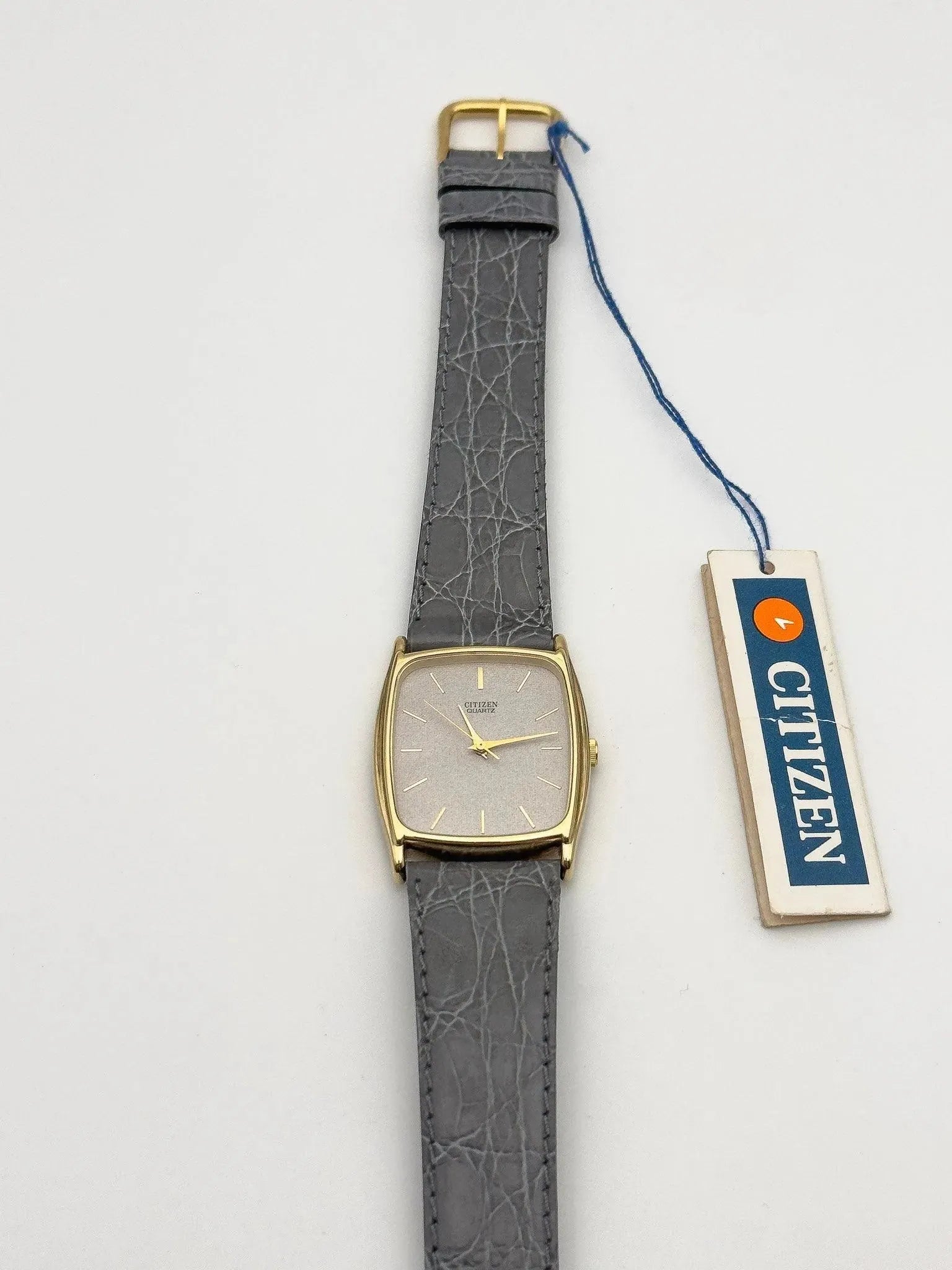 Citizen - Tonneau Grey Dust - NOS - 1990s - Atelier Victor Paris - Vintage Watch Shop Dubai