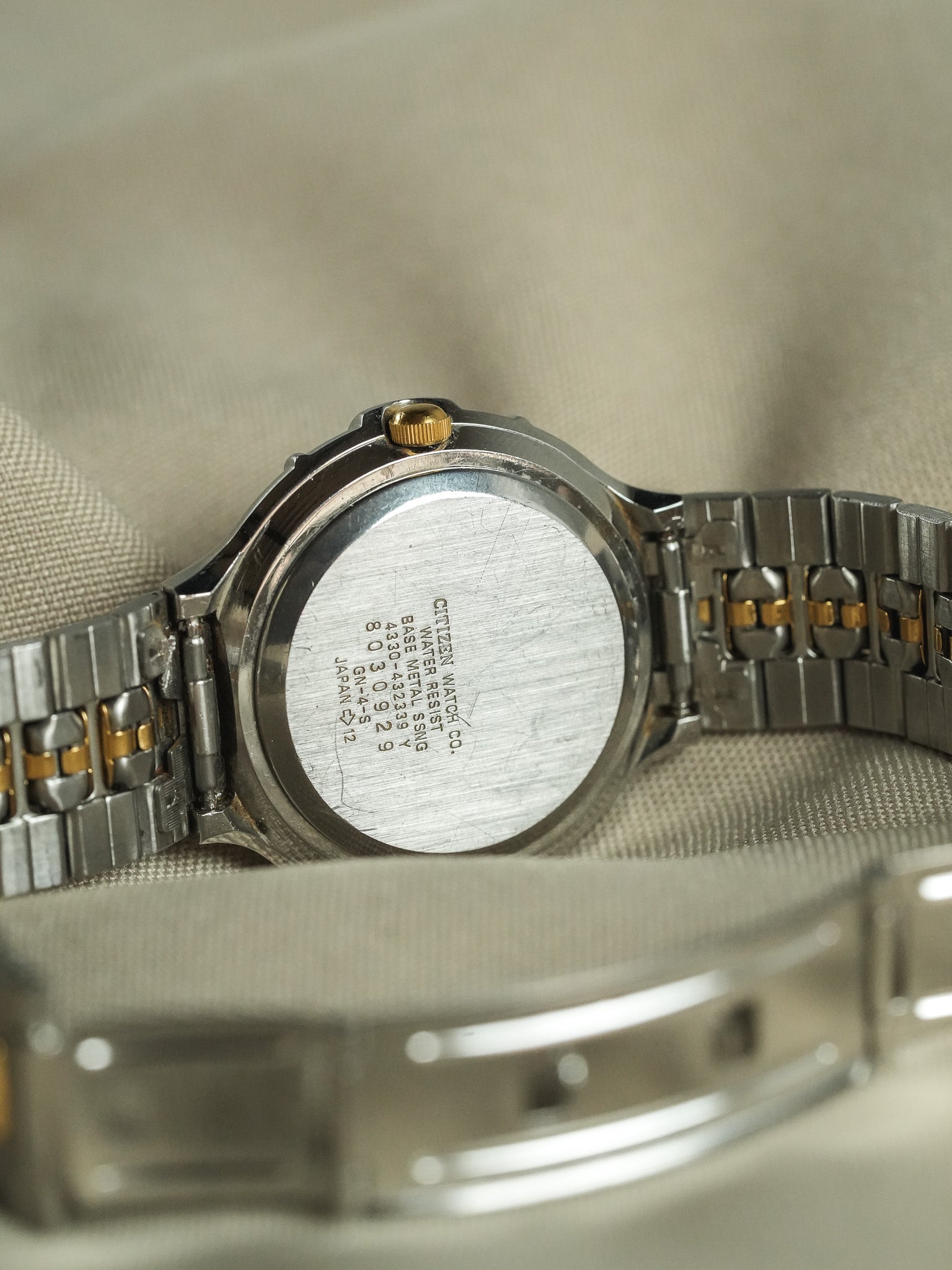 Citizen - Triple Calendar Phase de lune acier or - 1988 - Atelier Victor - Vintage Shop