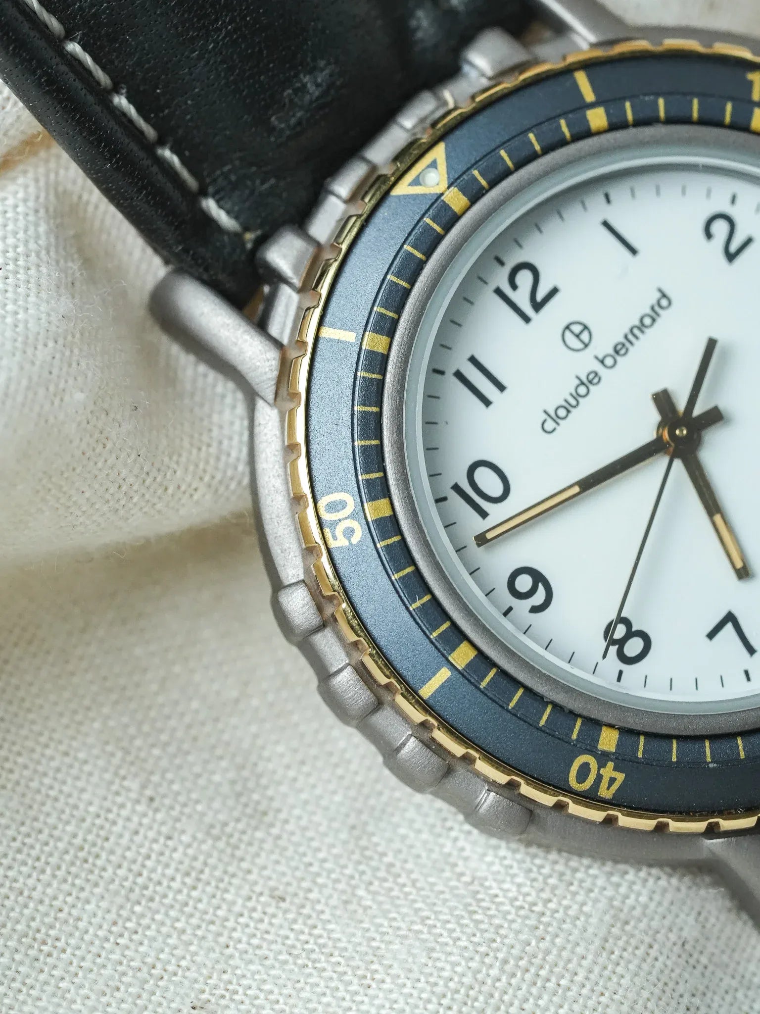 Claude Bernard - Anthracite Lunette Bleu - NOS - 1980s - Atelier Victor