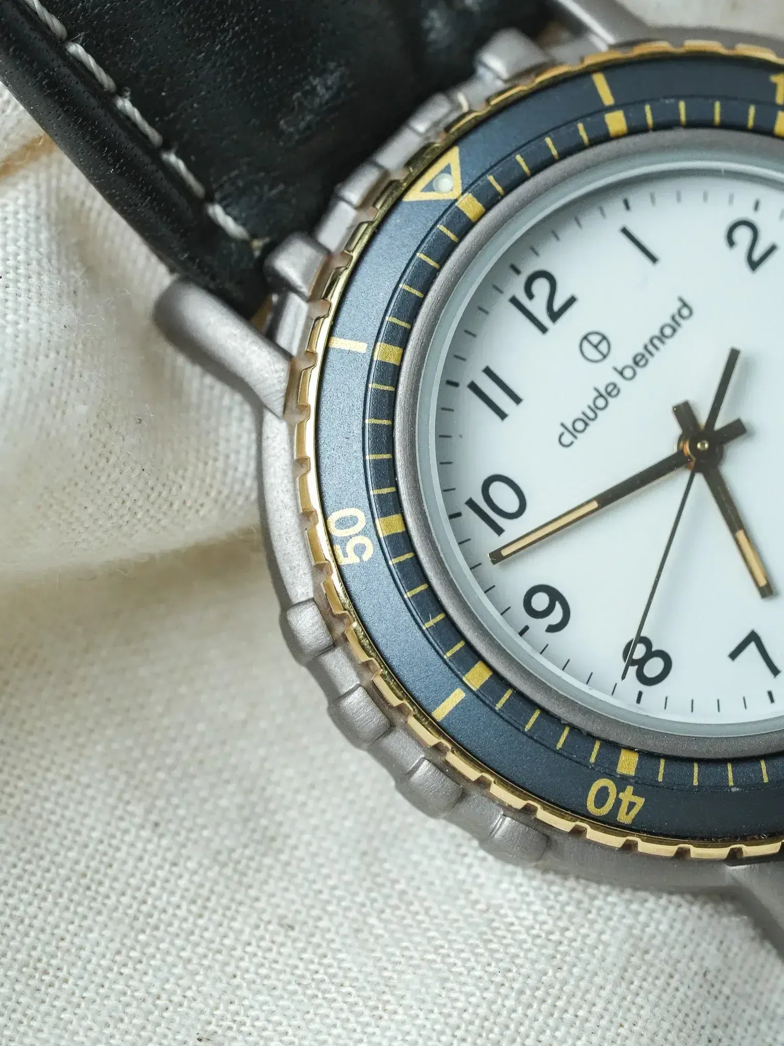 Claude Bernard - Anthracite Lunette Bleu - NOS - 1980s - Atelier Victor