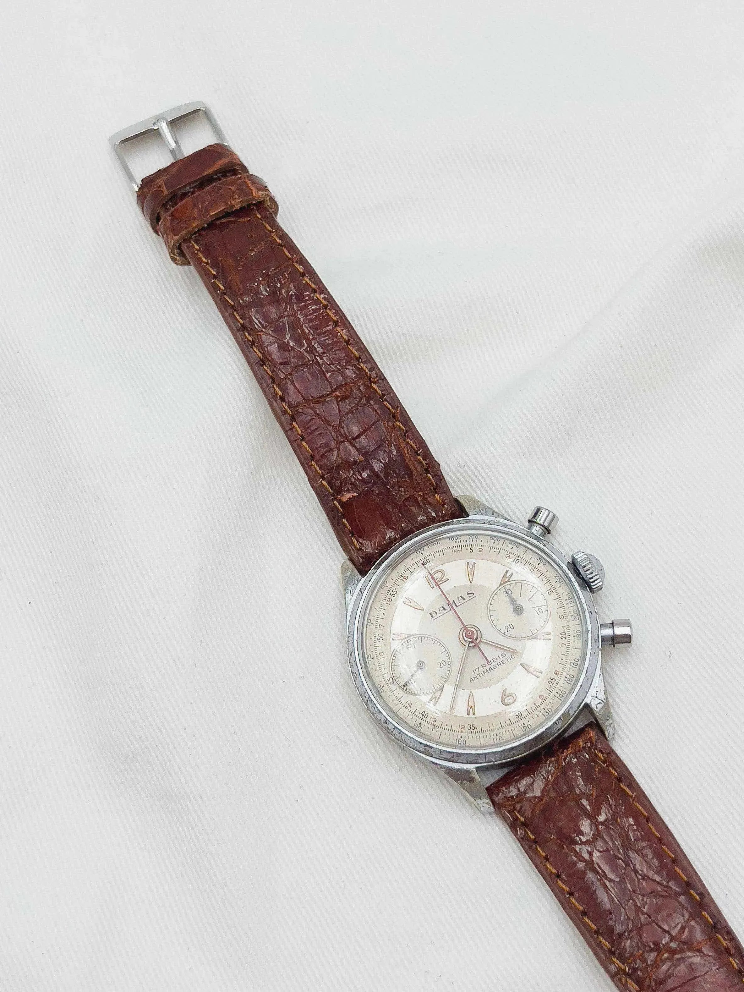 Damas - Chronographe - 1950’s - Atelier Victor Paris - Vintage Watch Shop Dubai