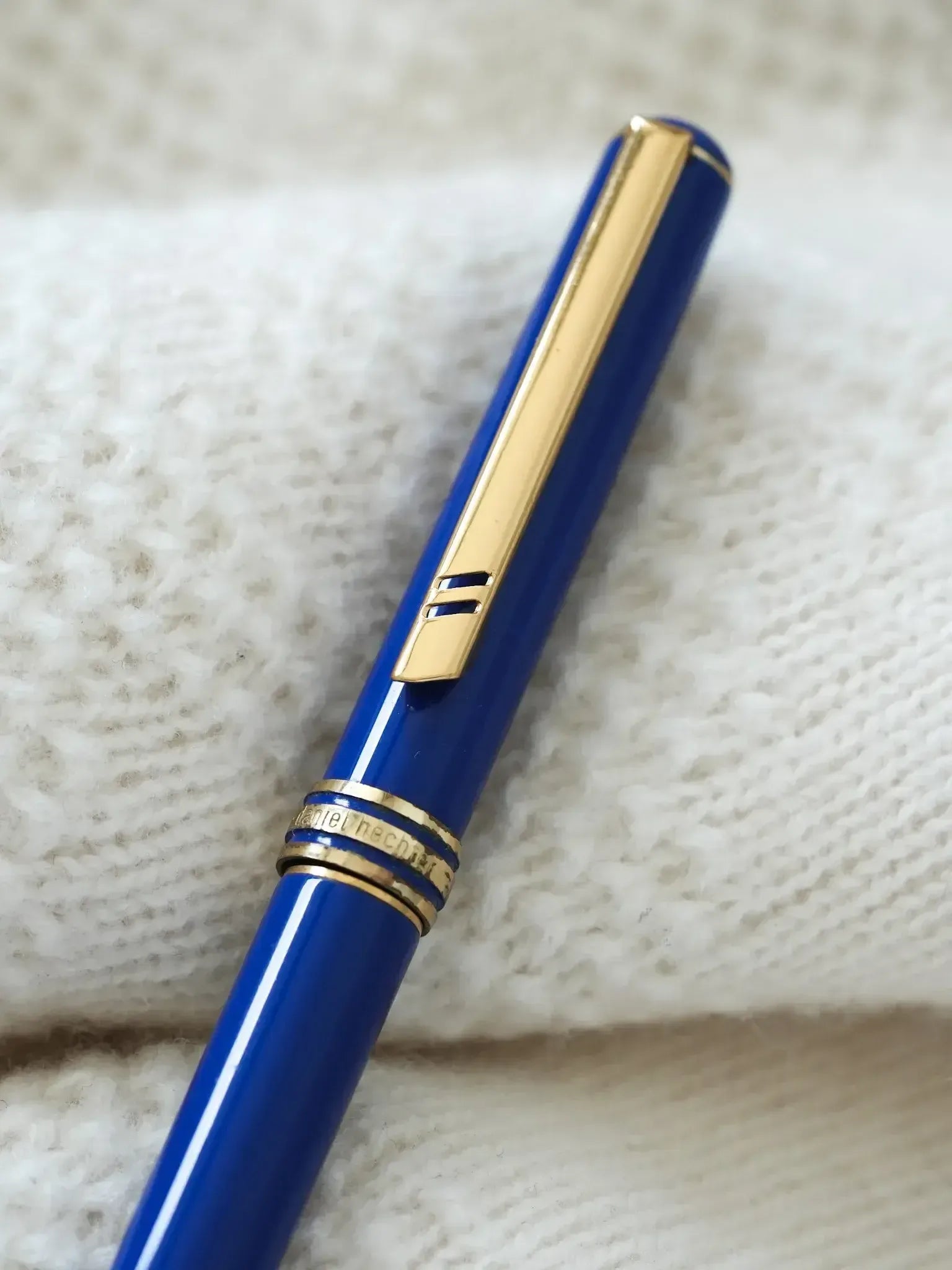 Daniel Hechter - Stylo plume Bleu Plaqué or - Atelier Victor