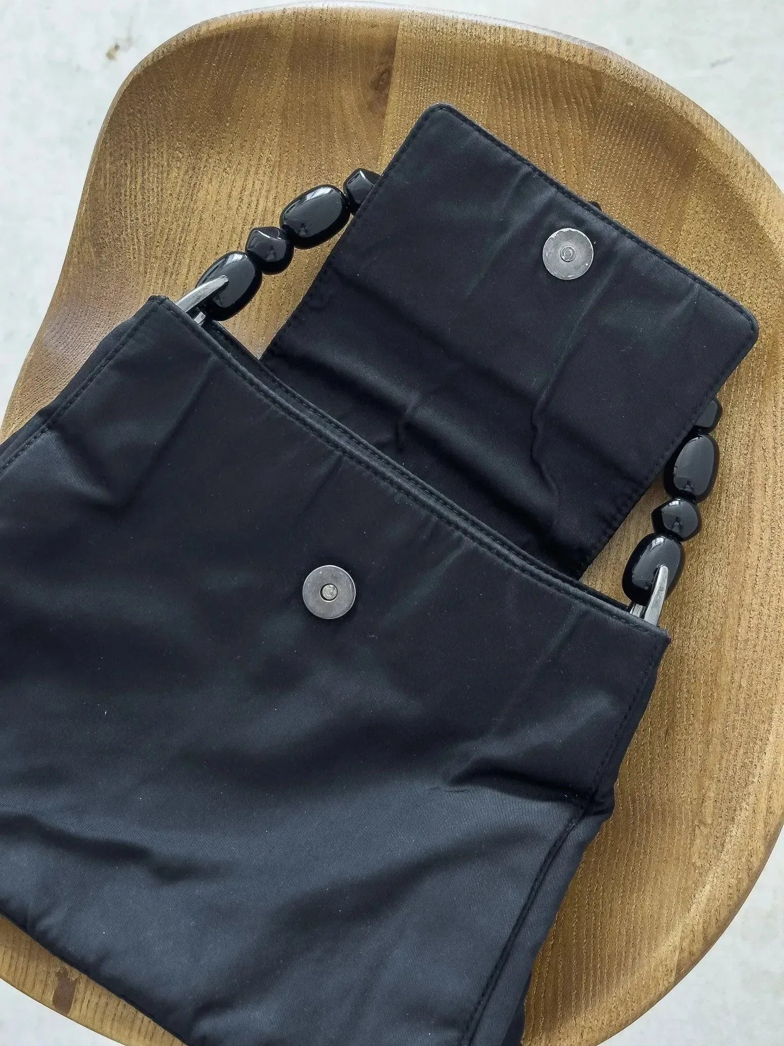 Dior - Sac à main vintage noir perle - Atelier Victor