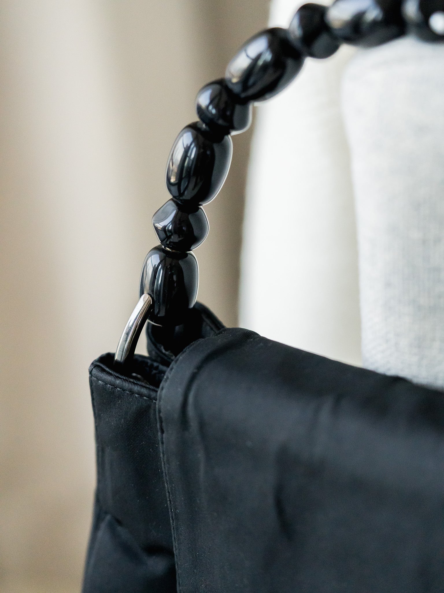 Dior - Sac à main vintage noir perle - Atelier Victor