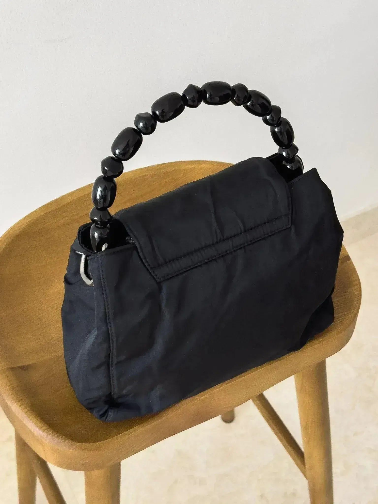 Dior - Sac à main vintage noir perle - Atelier Victor