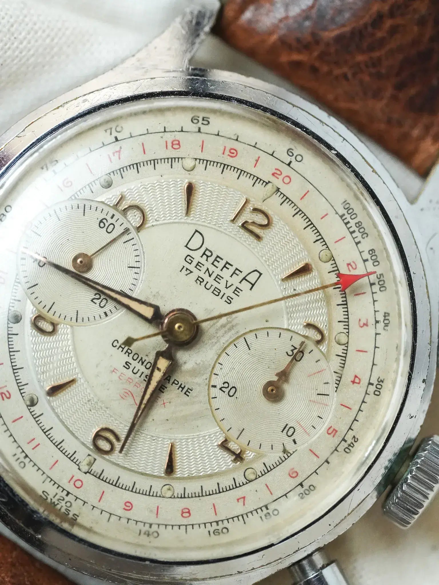 Dreffa Genève - Chronographe Landeron 251 Chrome - 1950s - Atelier Victor