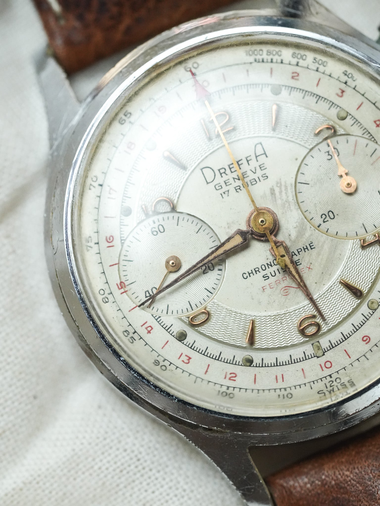 Dreffa Genève - Chronographe Landeron 251 Chrome - 1950s - Atelier Victor - Vintage Shop