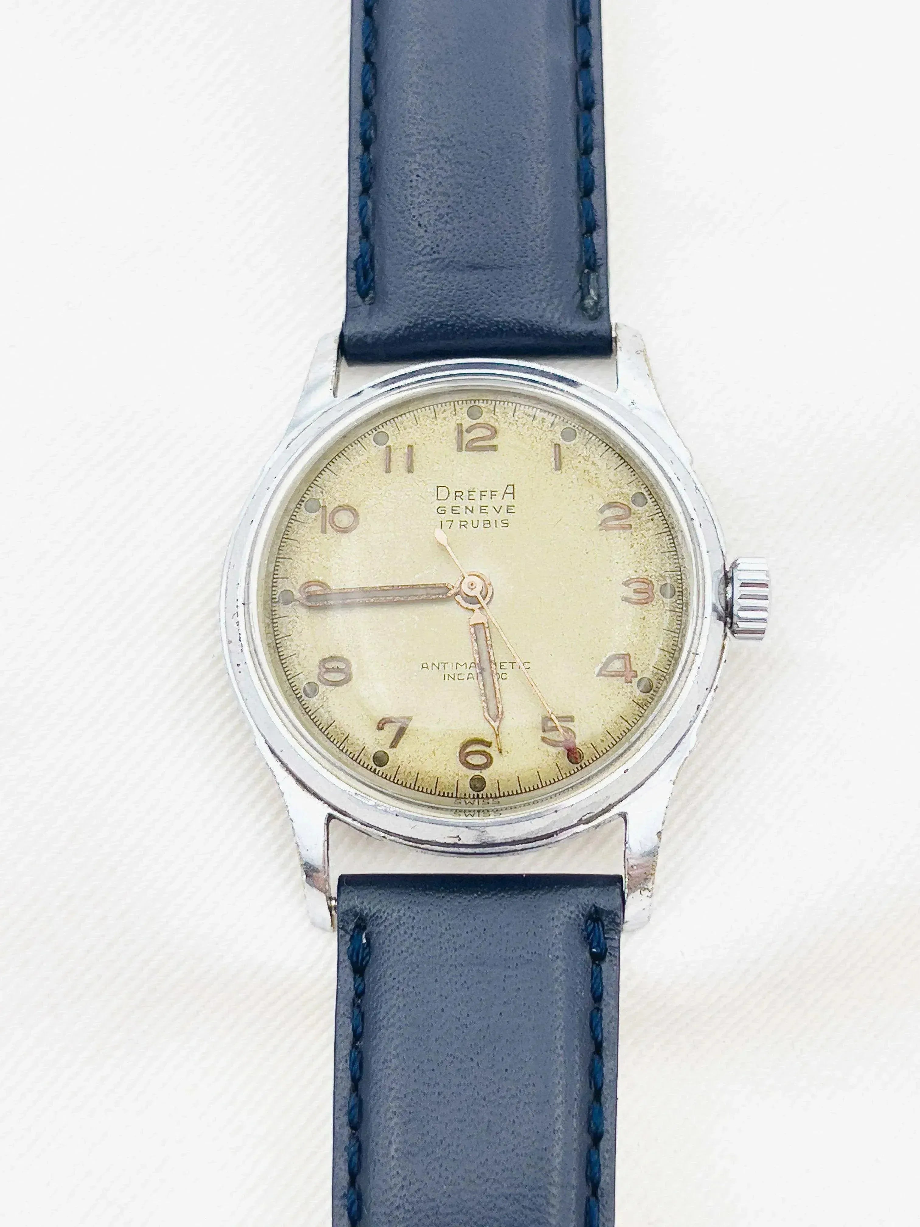 Dreffa Genève - Incabloc Acier Patine - 1950s - Atelier Victor