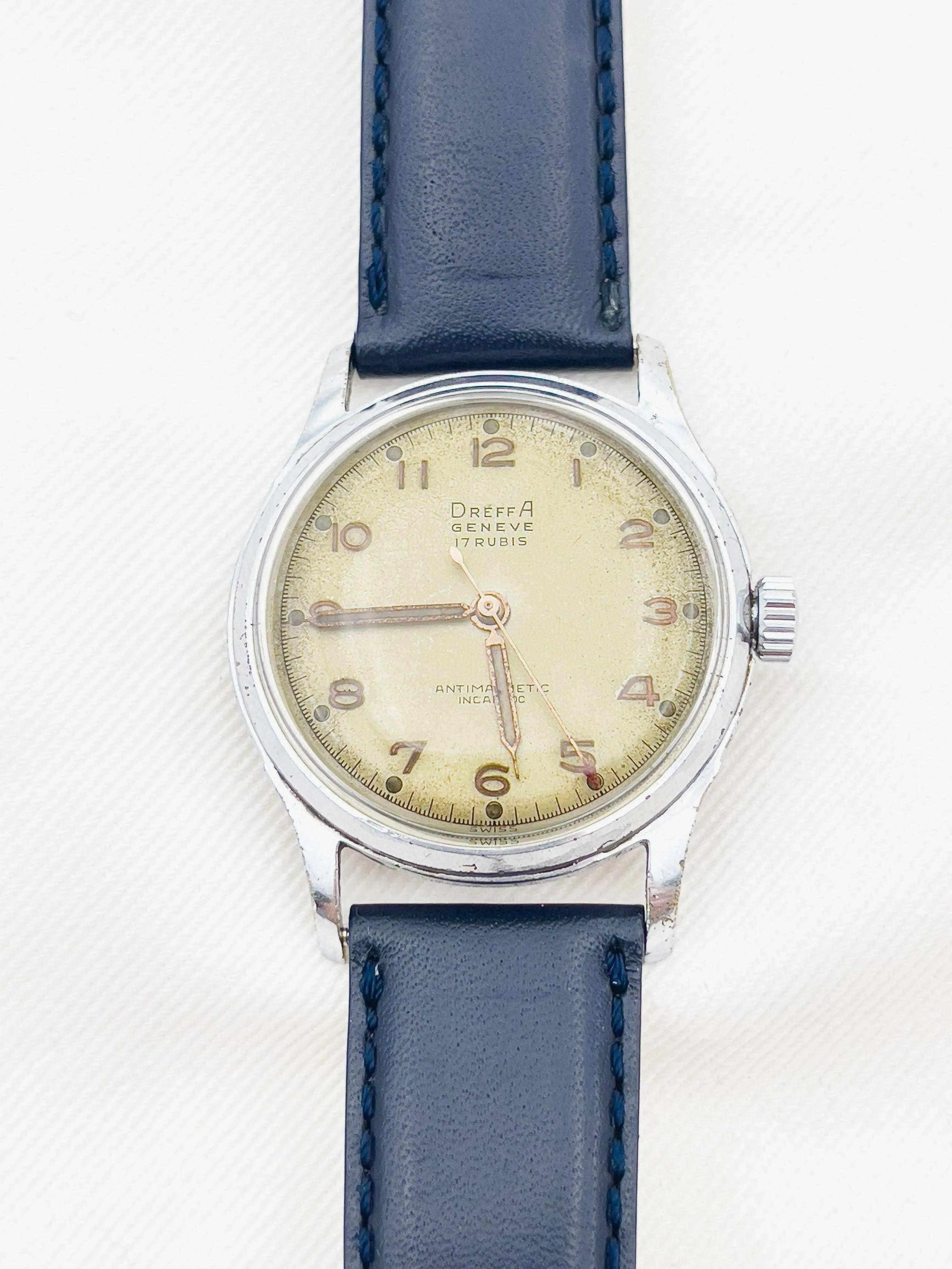 Dreffa Genève - Incabloc Acier Patine - 1950s - Atelier Victor