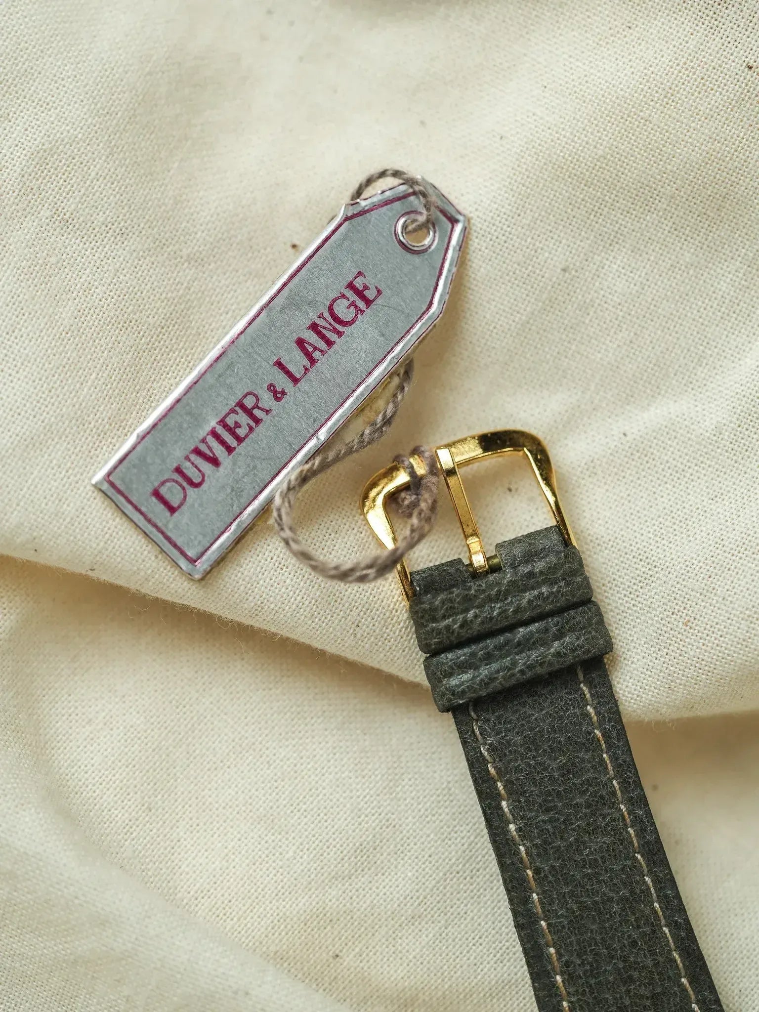 Duvier & Lange - Tank Stepcase Acier Or Acier Tapisserie - NOS - 1980s - Atelier Victor