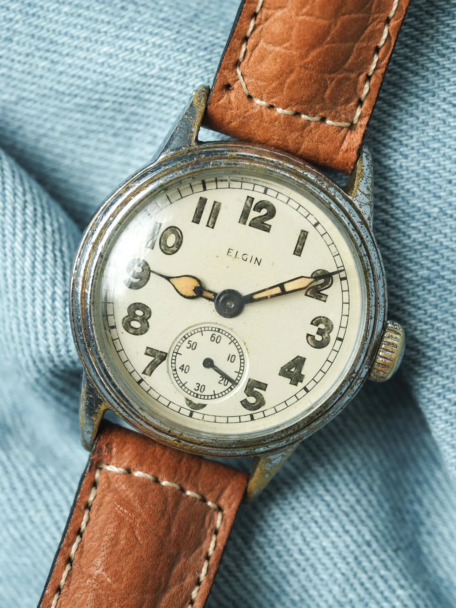 Elgin - Militaire WWII Armée USA Cadran Crème - 1940s - Atelier Victor