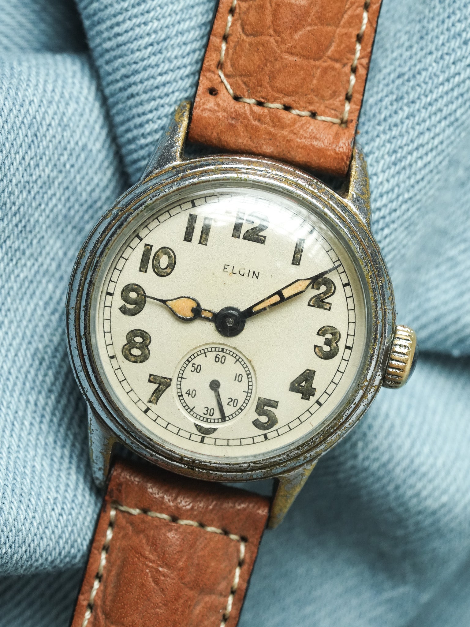 Elgin - Militaire WWII Armée USA Cadran Crème - 1940s - Atelier Victor - Vintage Shop