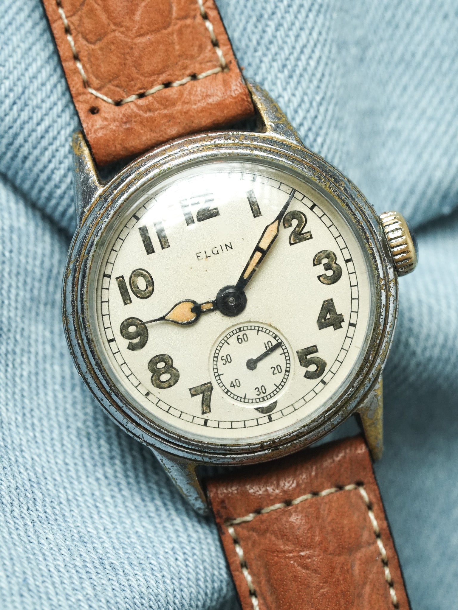 Elgin - Militaire WWII Armée USA Cadran Crème - 1940s - Atelier Victor - Vintage Shop