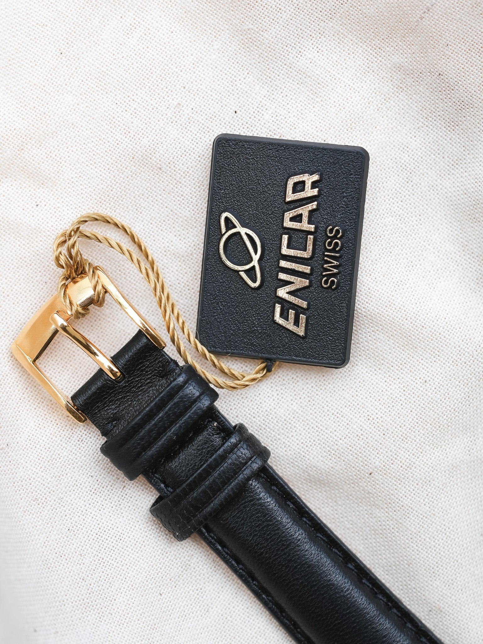 Enicar - Plaqué Or lunette directionnelle interne - NOS - 1990s - Atelier Victor - Vintage Shop