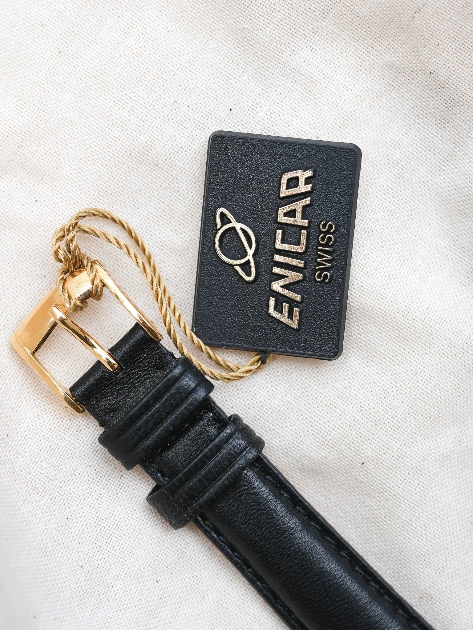 Enicar - Plaqué Or lunette directionnelle interne - NOS - 1990s - Atelier Victor - Vintage Shop