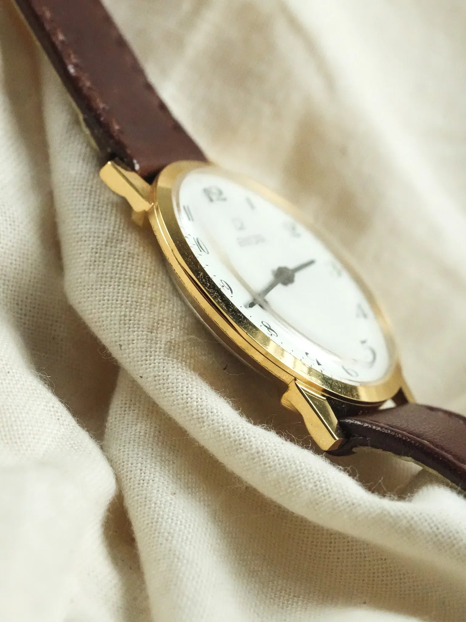 Enicar - Plaqué Or Ultra slim Cadran blanc - 1980s - Atelier Victor