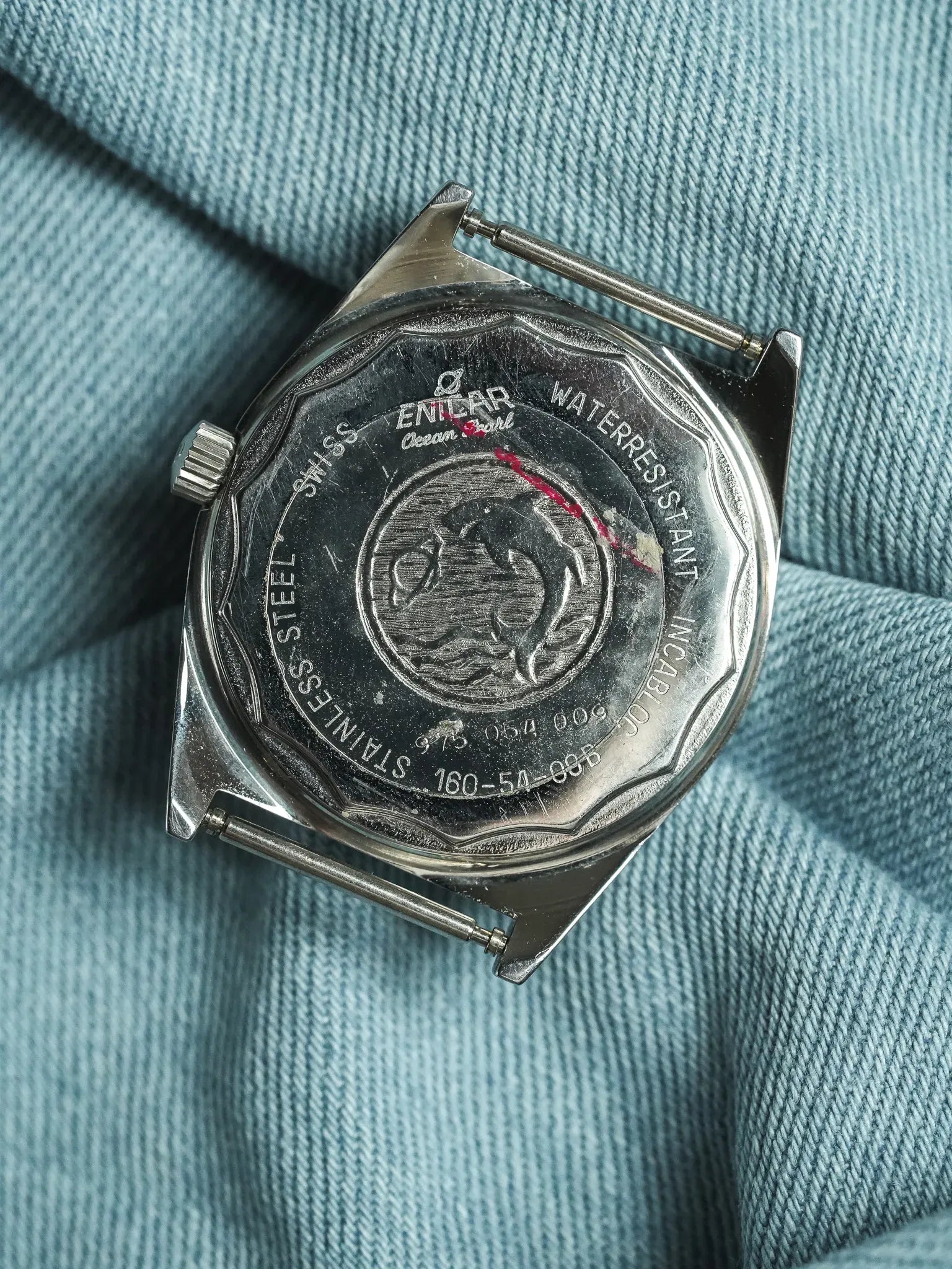 Enicar - Ronde Acier Cadran Acier - NOS - 1980s - Atelier Victor