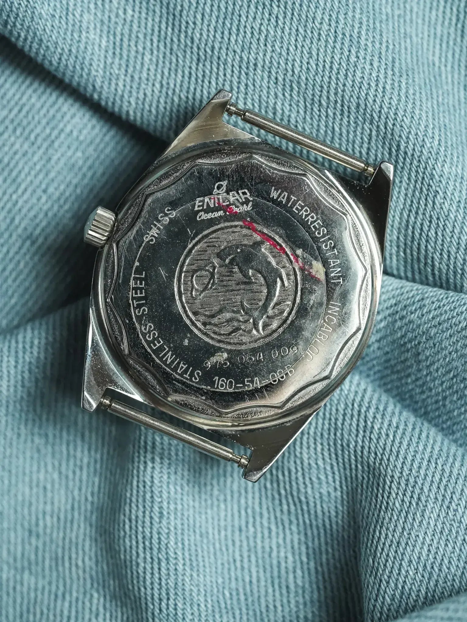 Enicar - Ronde Acier Cadran Acier - NOS - 1980s - Atelier Victor