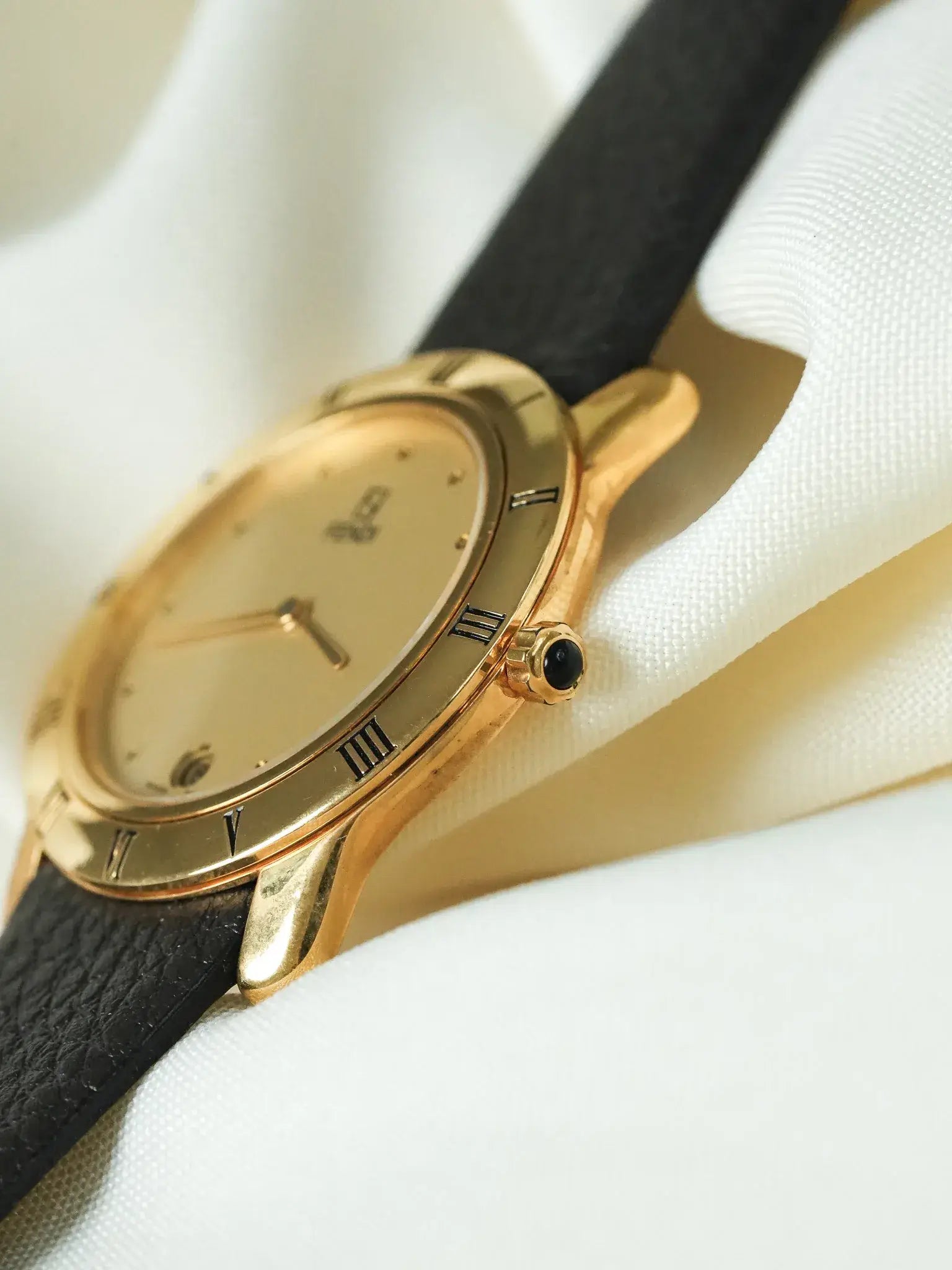 Fendi - Plaqué or Date 6h Cabochon 34mm - 1990s - Atelier Victor