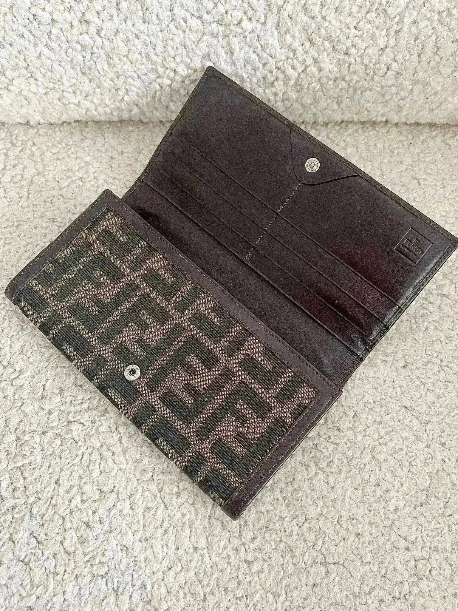 Fendi - Portefeuille Toile Marron - Atelier Victor