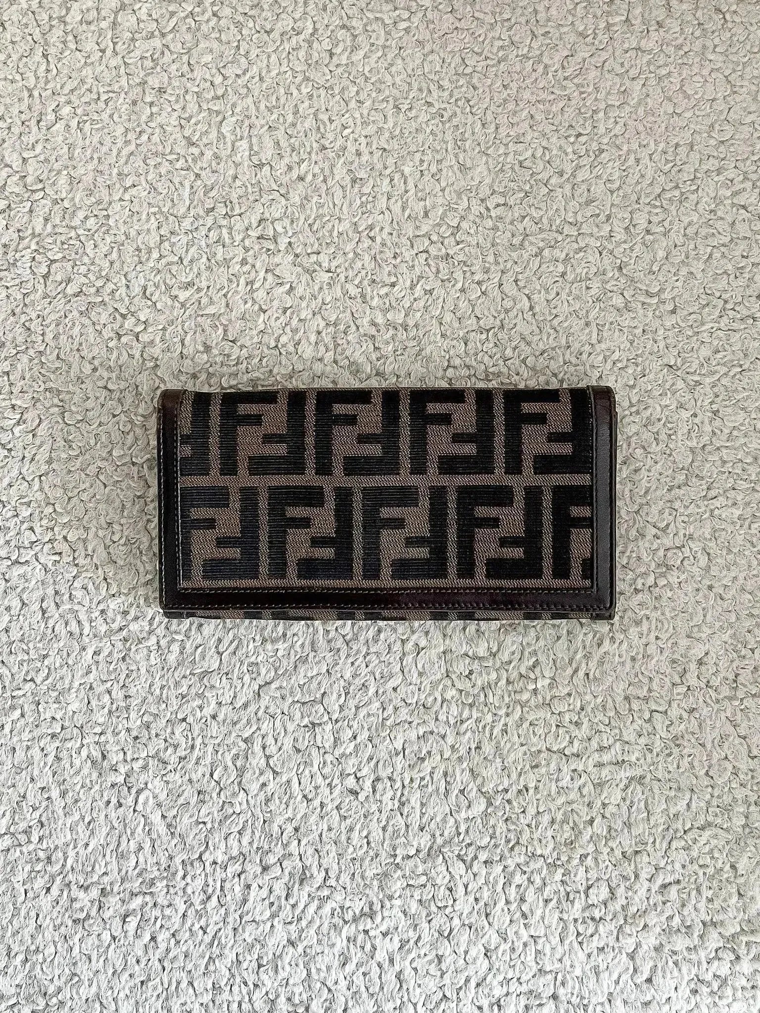 Fendi - Portefeuille Toile Marron - Atelier Victor