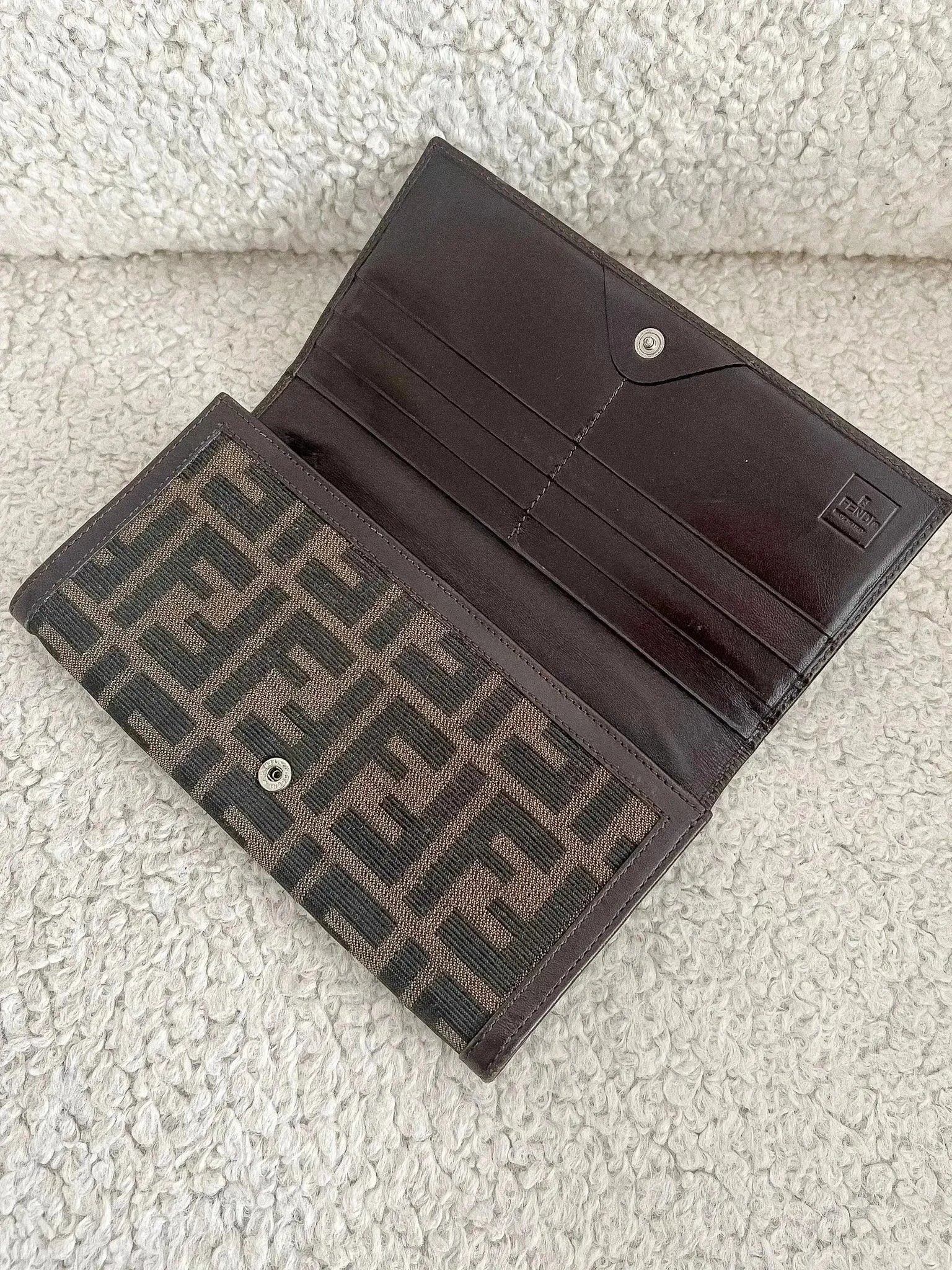 Fendi - Portefeuille Toile Marron - Atelier Victor