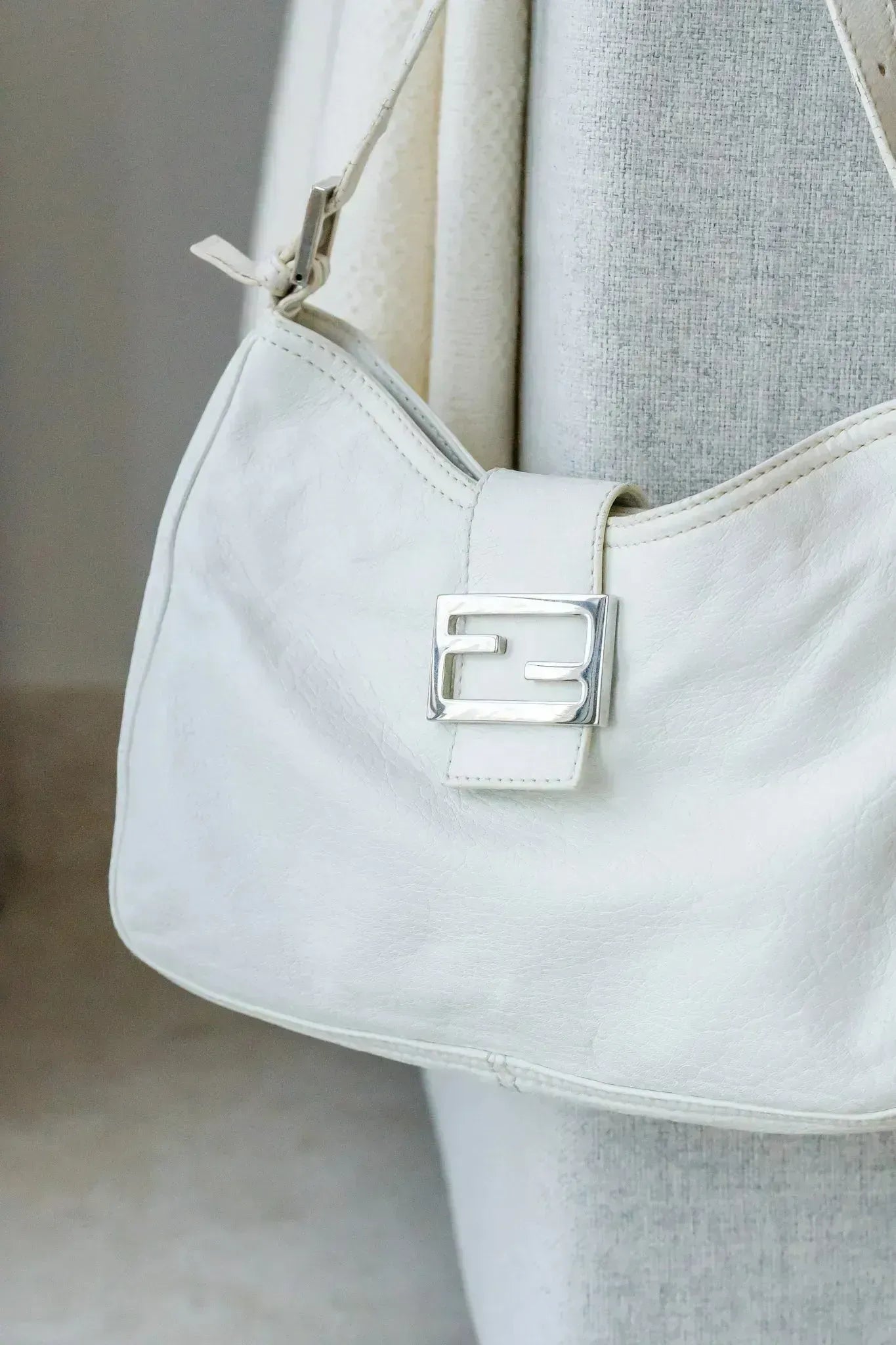 Fendi - Sac à main Baguette Blanc - Atelier Victor