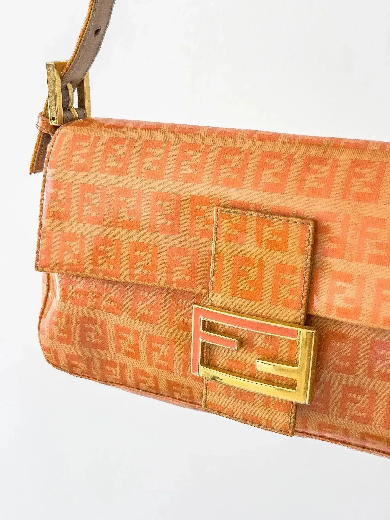 Fendi - Sac à main Baguette Orange - Atelier Victor