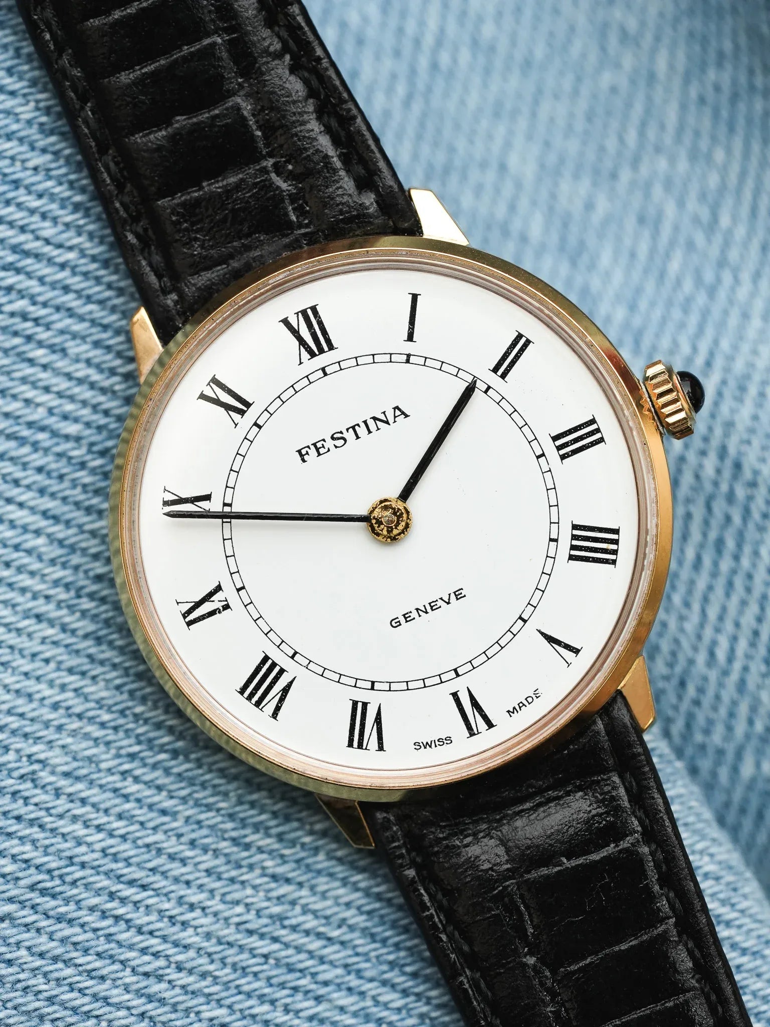 Festina - Dress Watch Lady Index Romain - 1980s - Atelier Victor - Vintage Shop