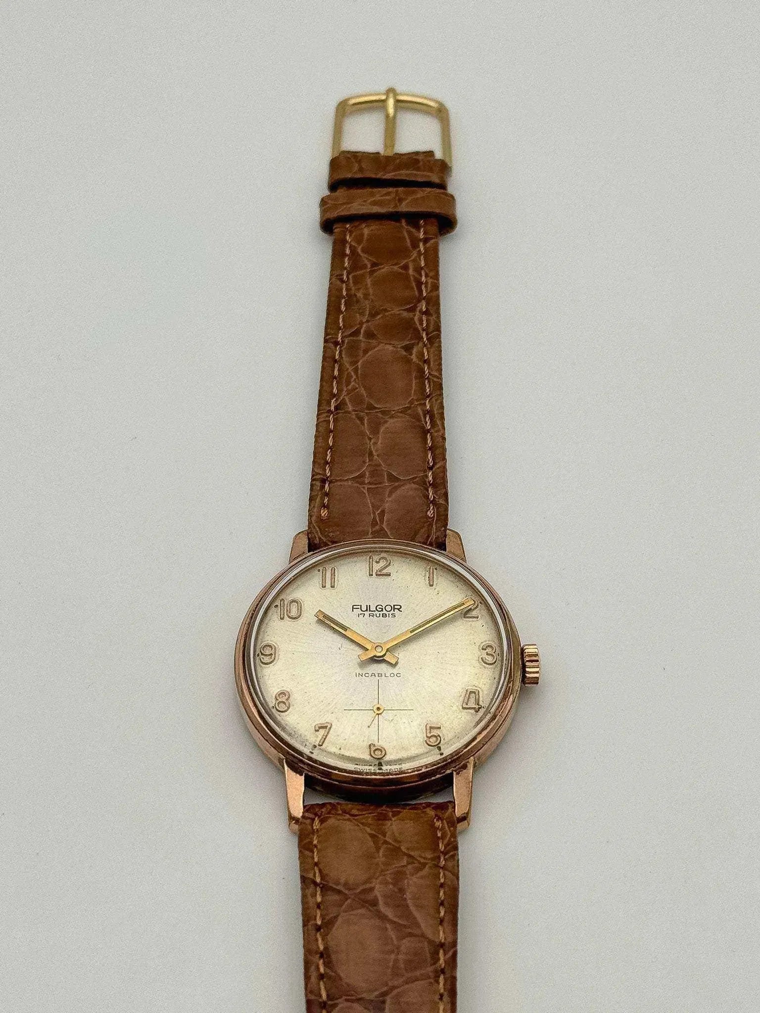 Fulgor - Rose Sub-Second - 1960s - Atelier Victor Paris - Vintage Watch Shop Dubai